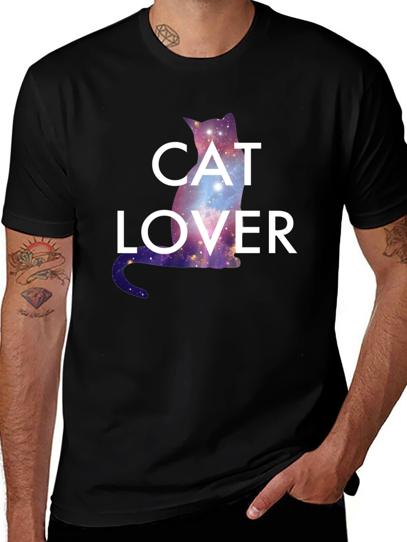 Cosmic Cat Lover Graphic Tee