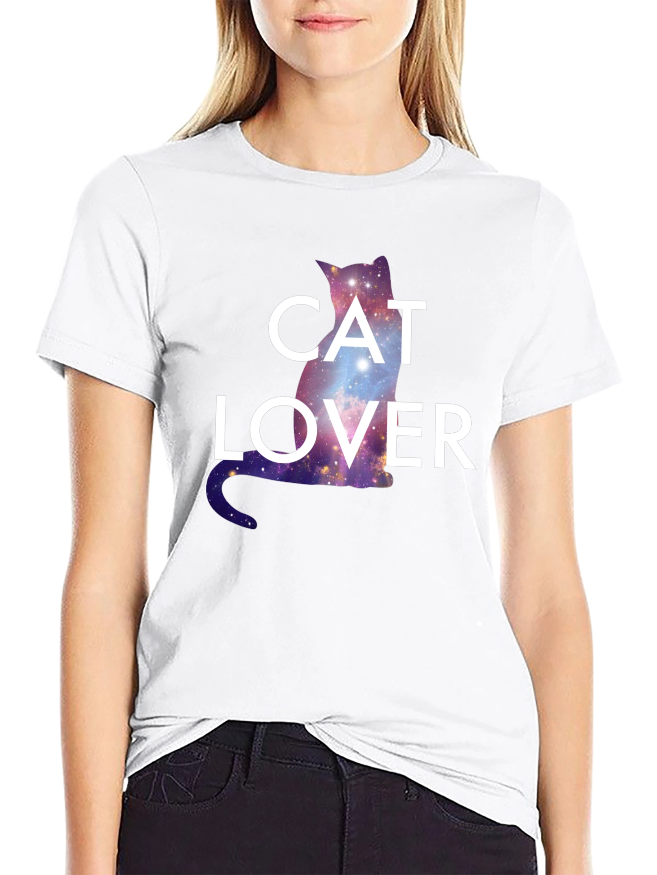 Cosmic Cat Lover Graphic Tee