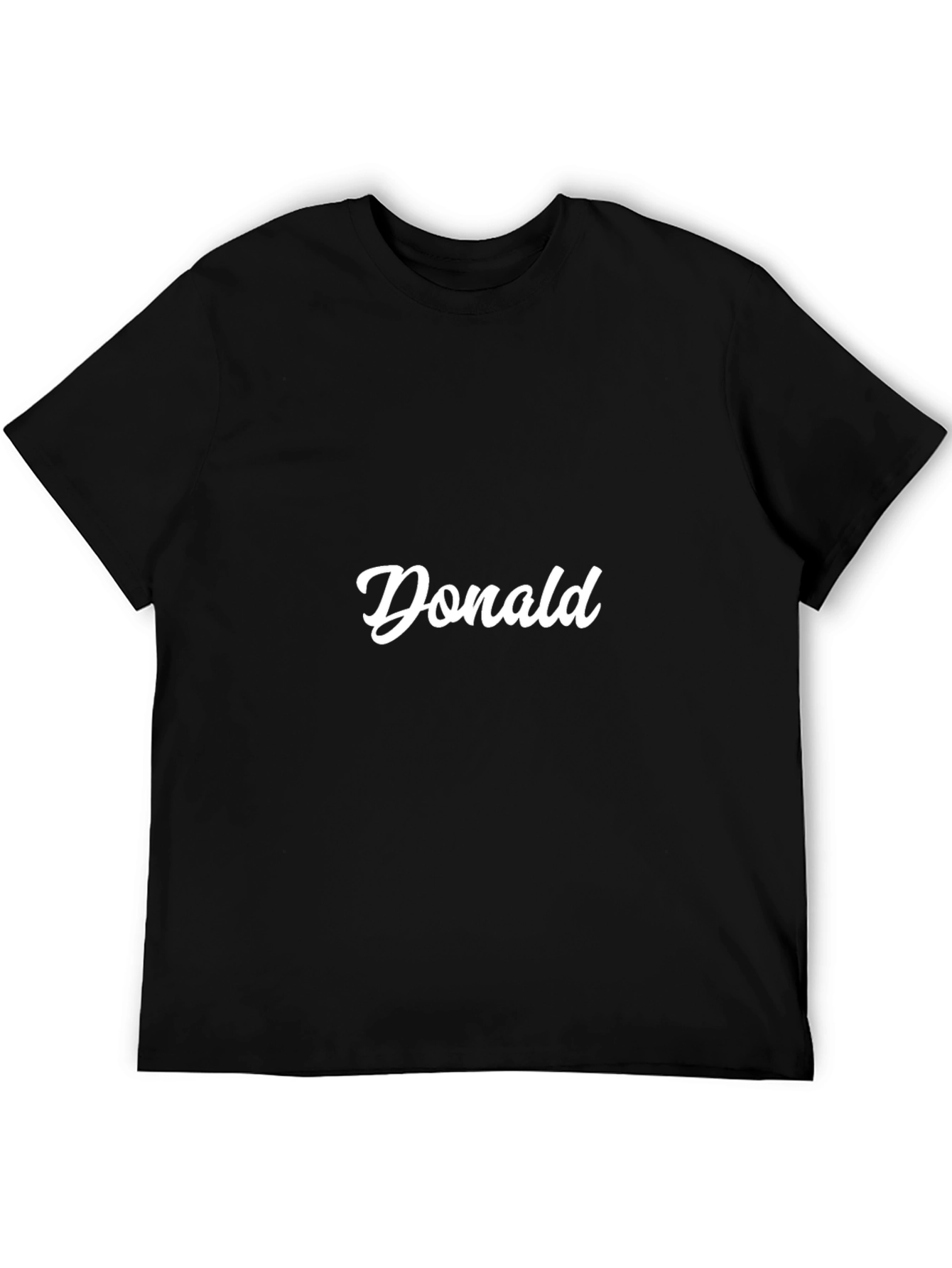 Personalized Donald Black T-Shirt