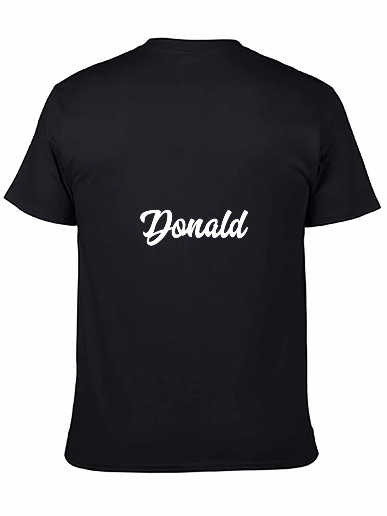 Personalized Donald Black T-Shirt