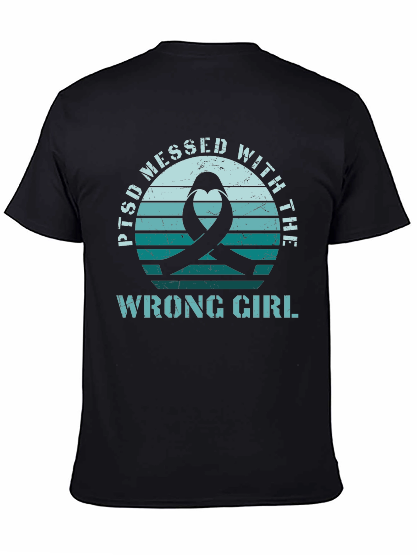 PTSD Awareness Ribbon Graphic T-Shirt