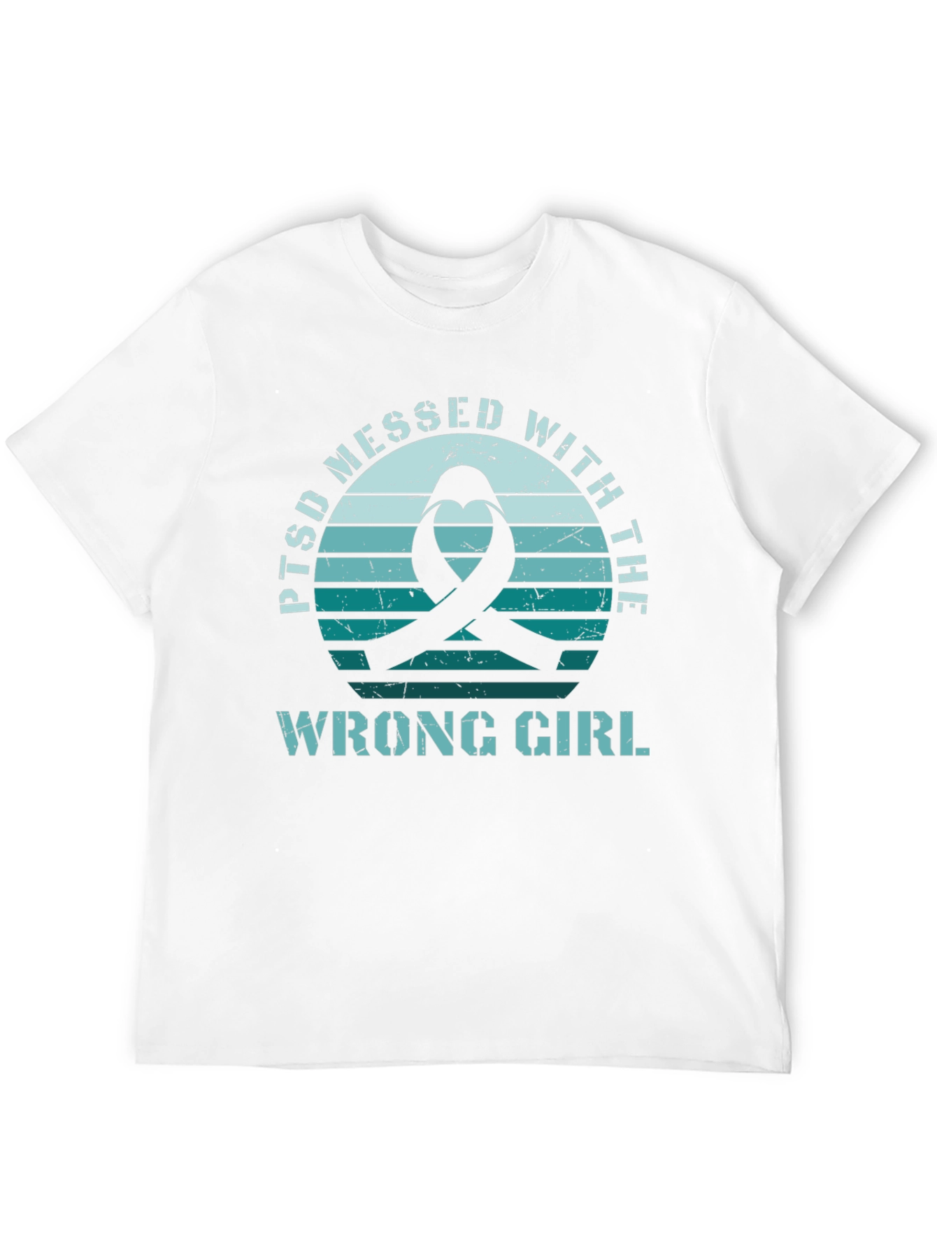 PTSD Awareness Ribbon Graphic T-Shirt