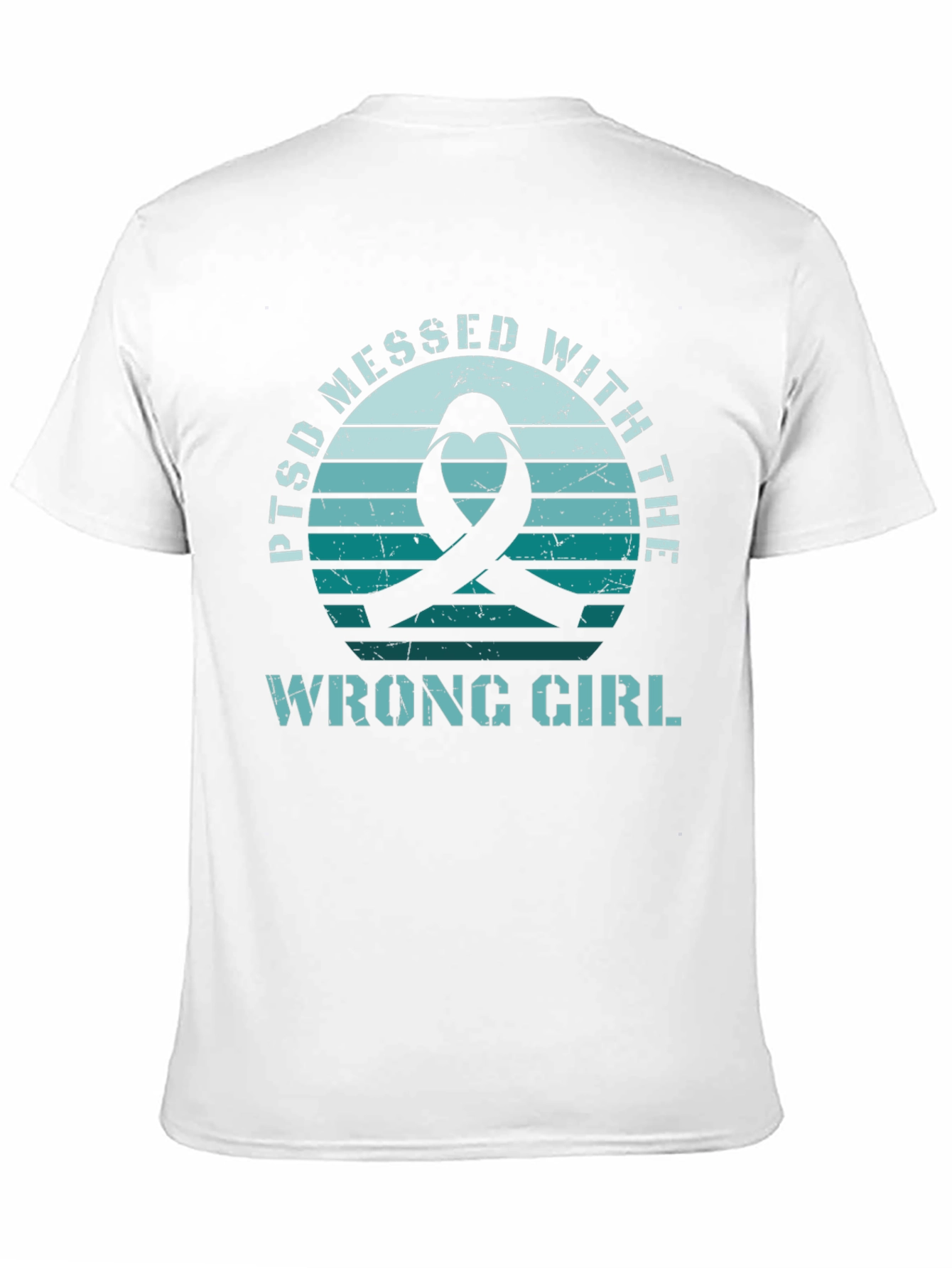 PTSD Awareness Ribbon Graphic T-Shirt