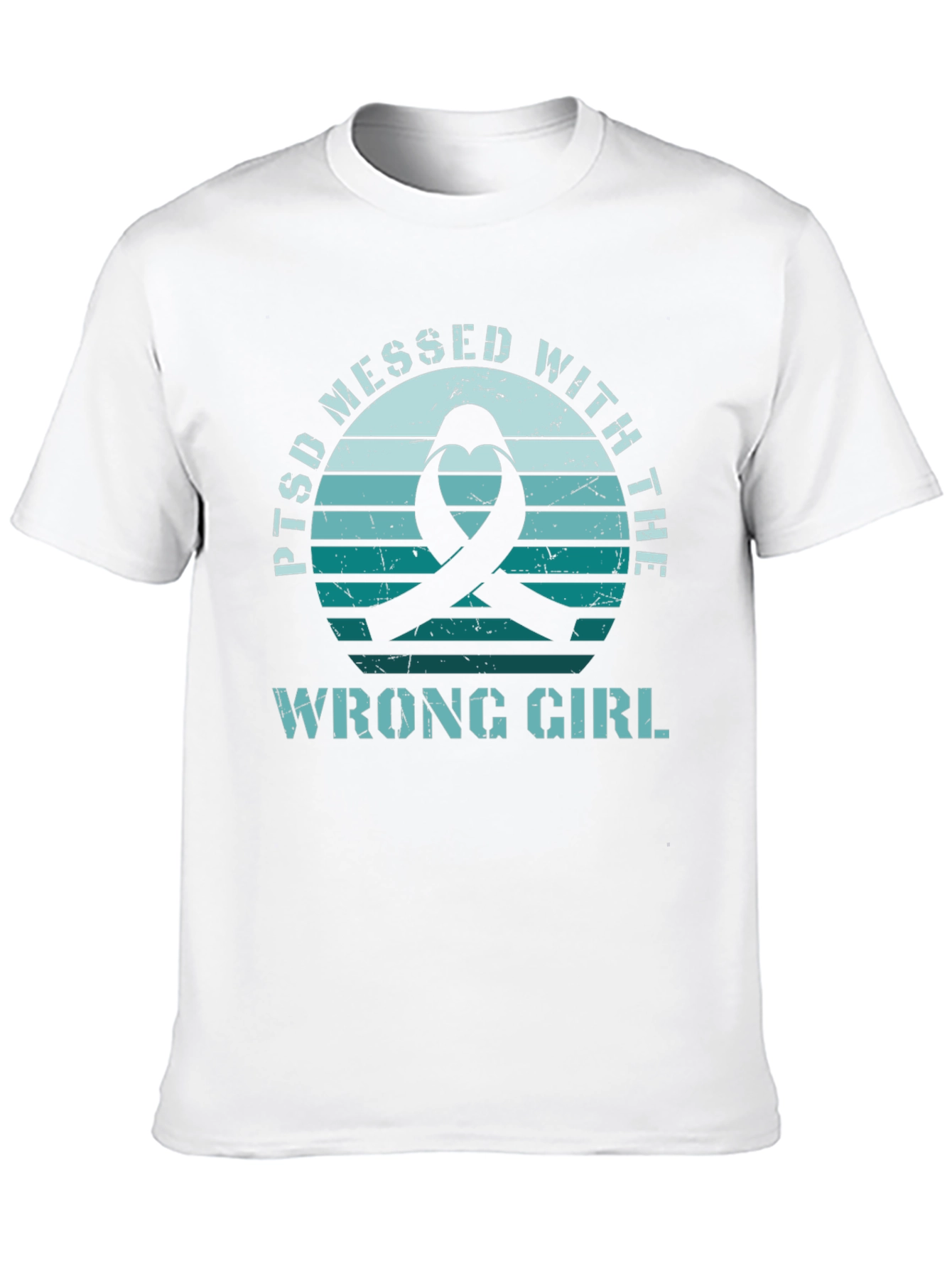 PTSD Awareness Ribbon Graphic T-Shirt