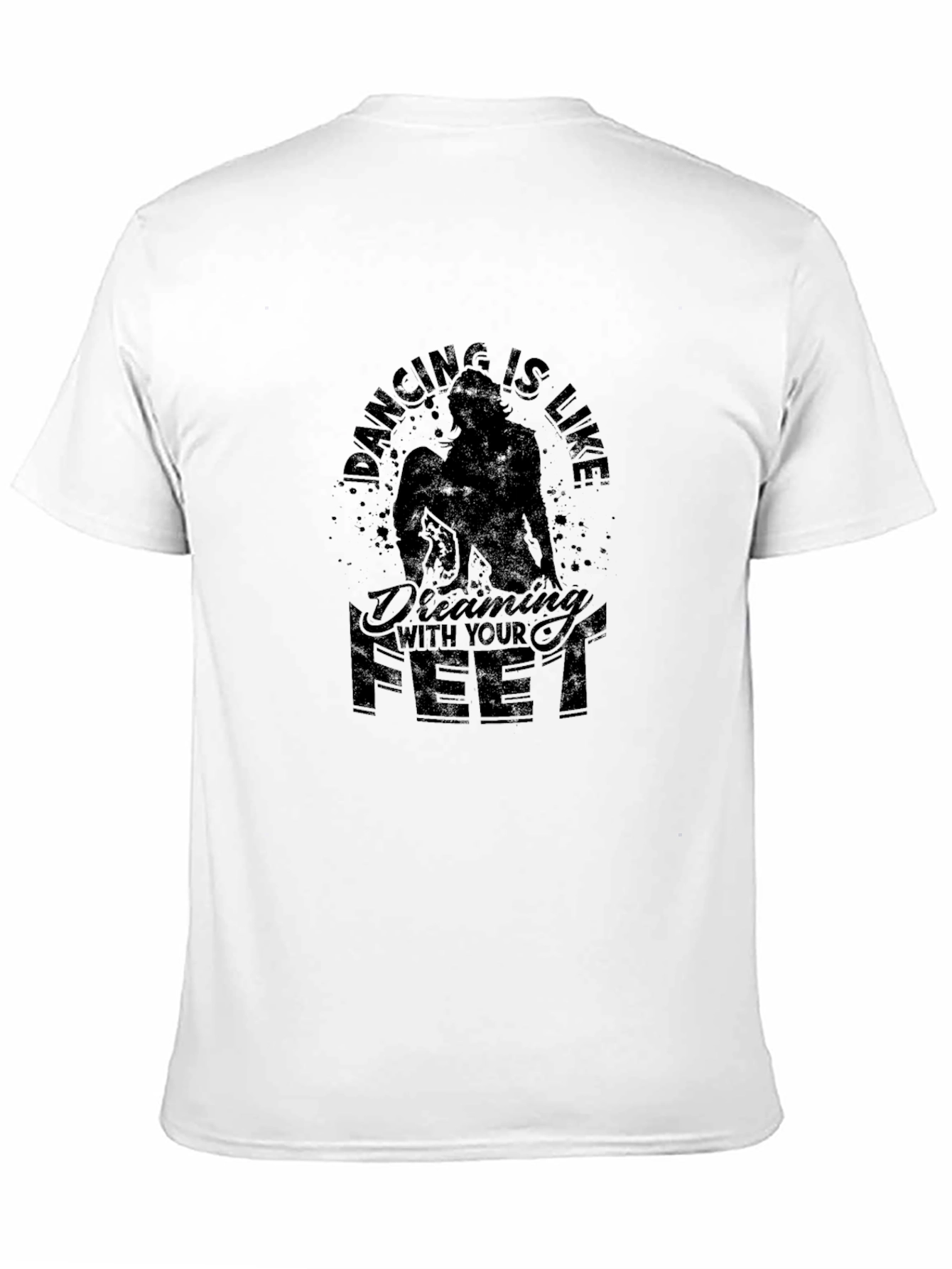 Dancing is Like Dreaming With Your Feet Black T-Shirt