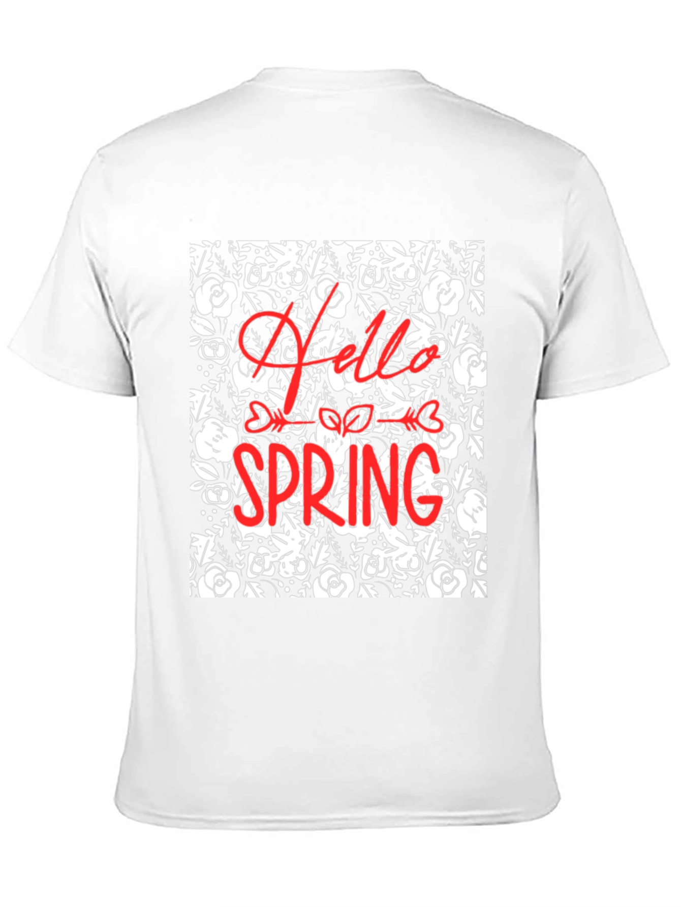 Hello Spring Floral Print T-Shirt