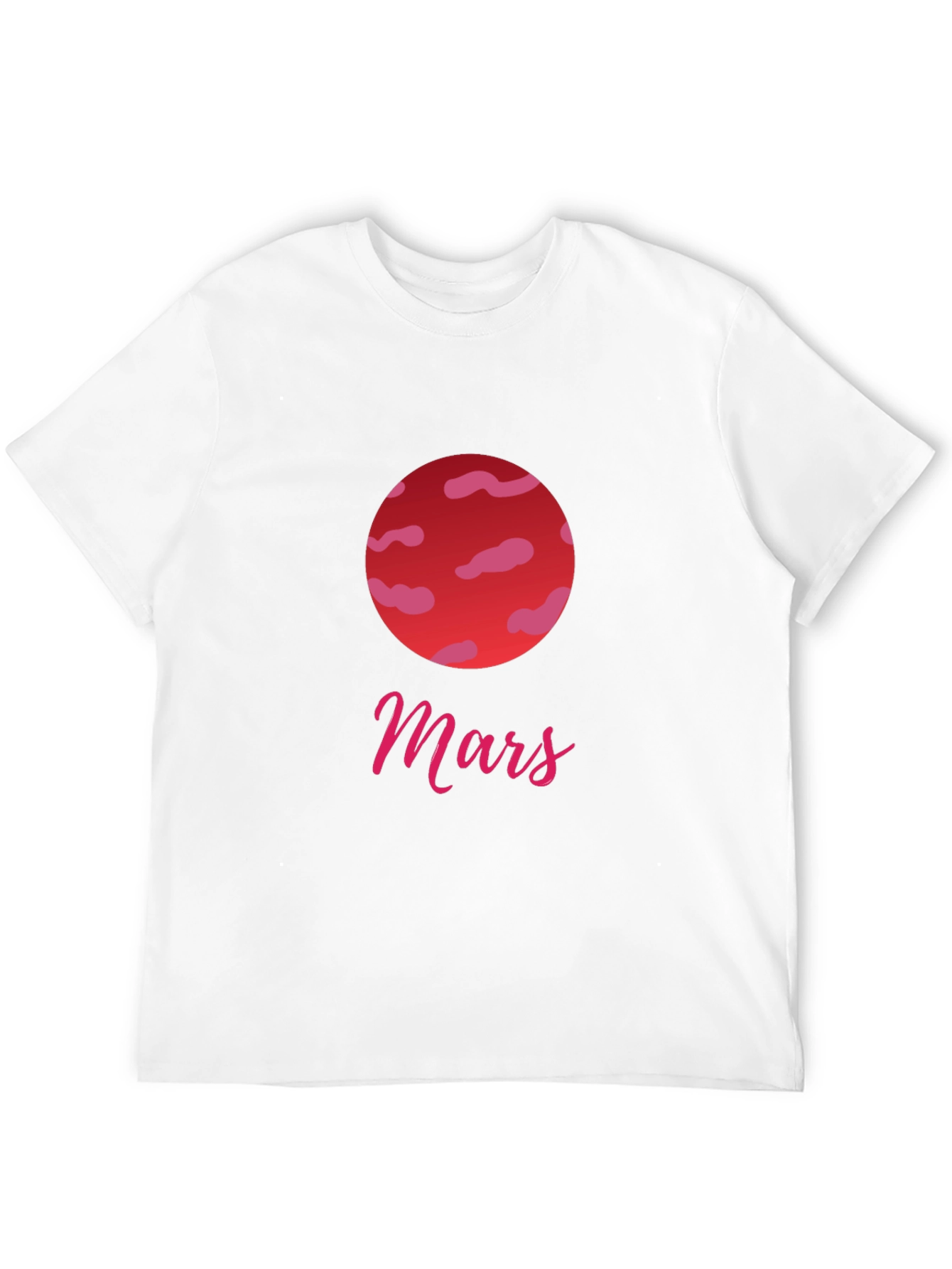 Mars Planet Graphic Tee - Stylish Black T-Shirt