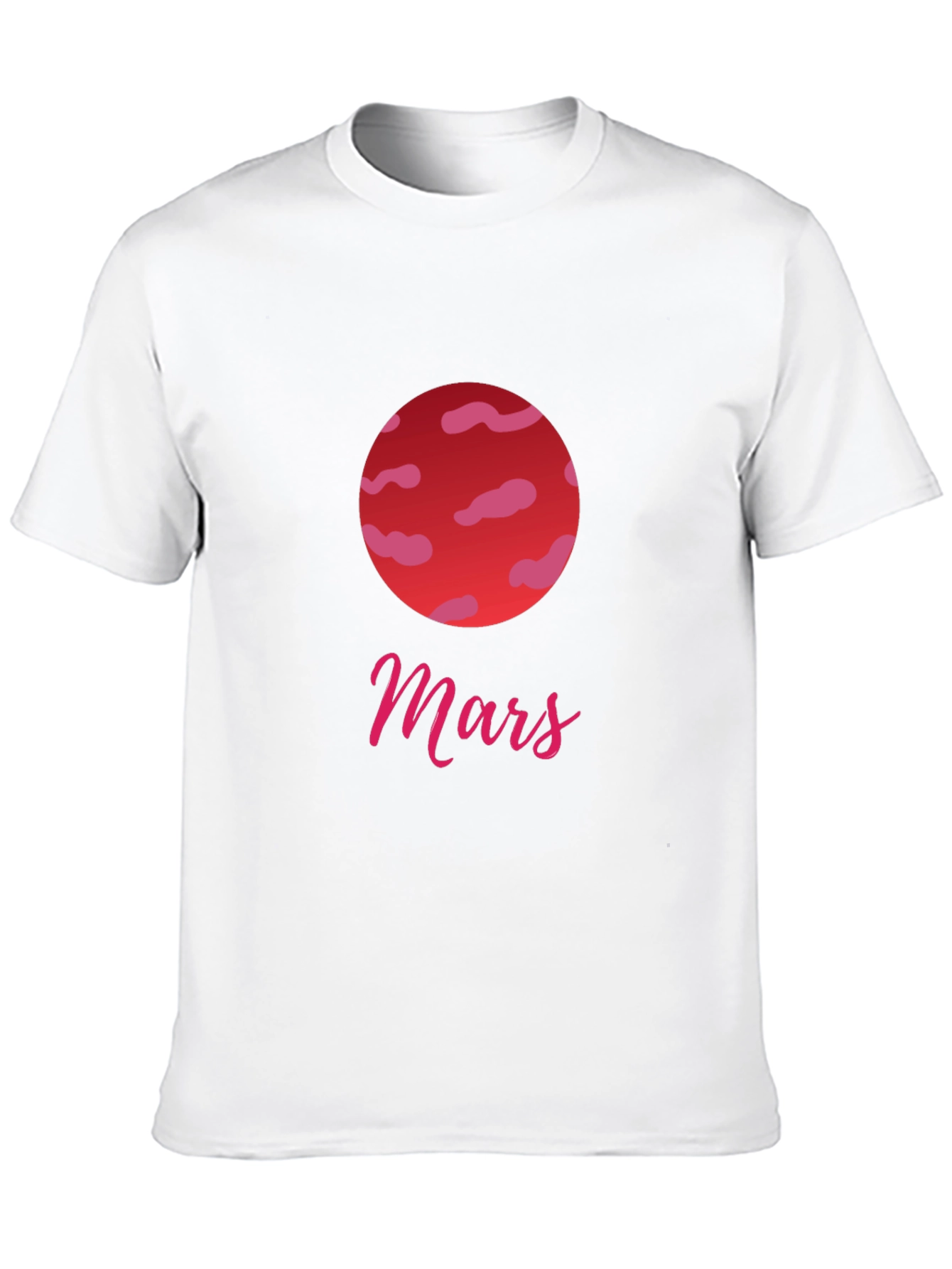 Mars Planet Graphic Tee - Stylish Black T-Shirt