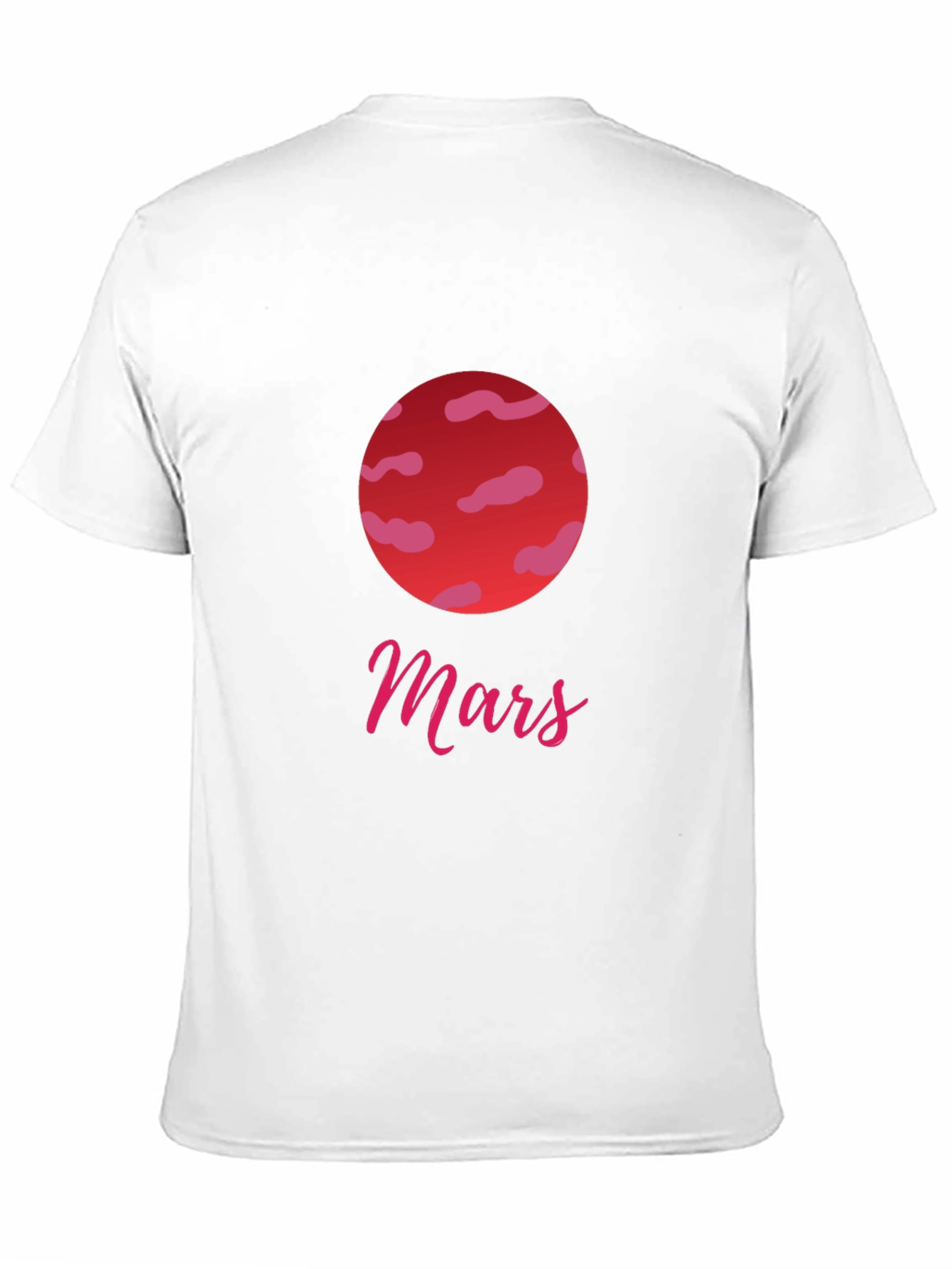 Mars Planet Graphic Tee - Stylish Black T-Shirt