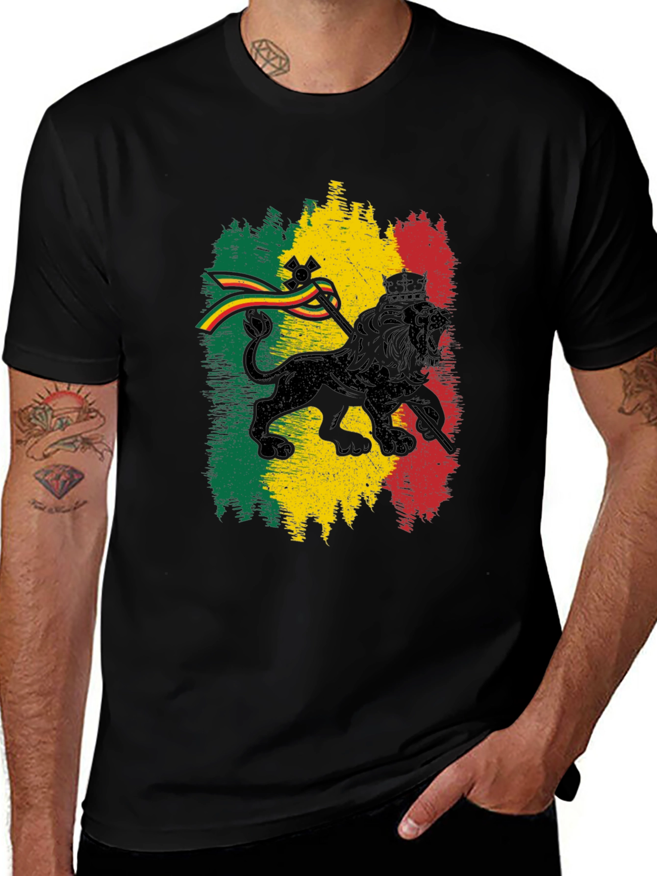 Rasta Lion T-Shirt - Reggae Inspired Tee