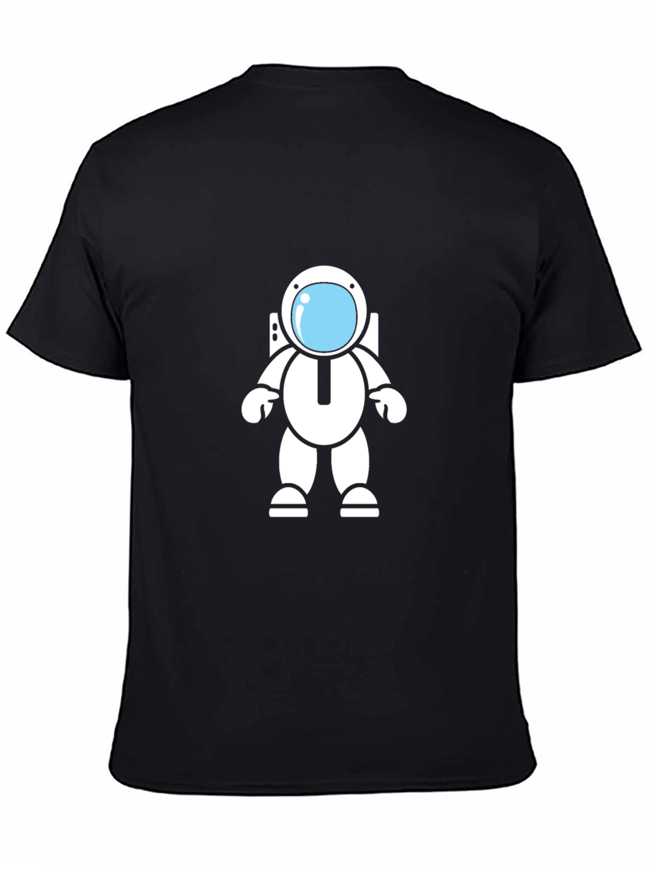 Astronaut Graphic Black T-Shirt - Space Adventure