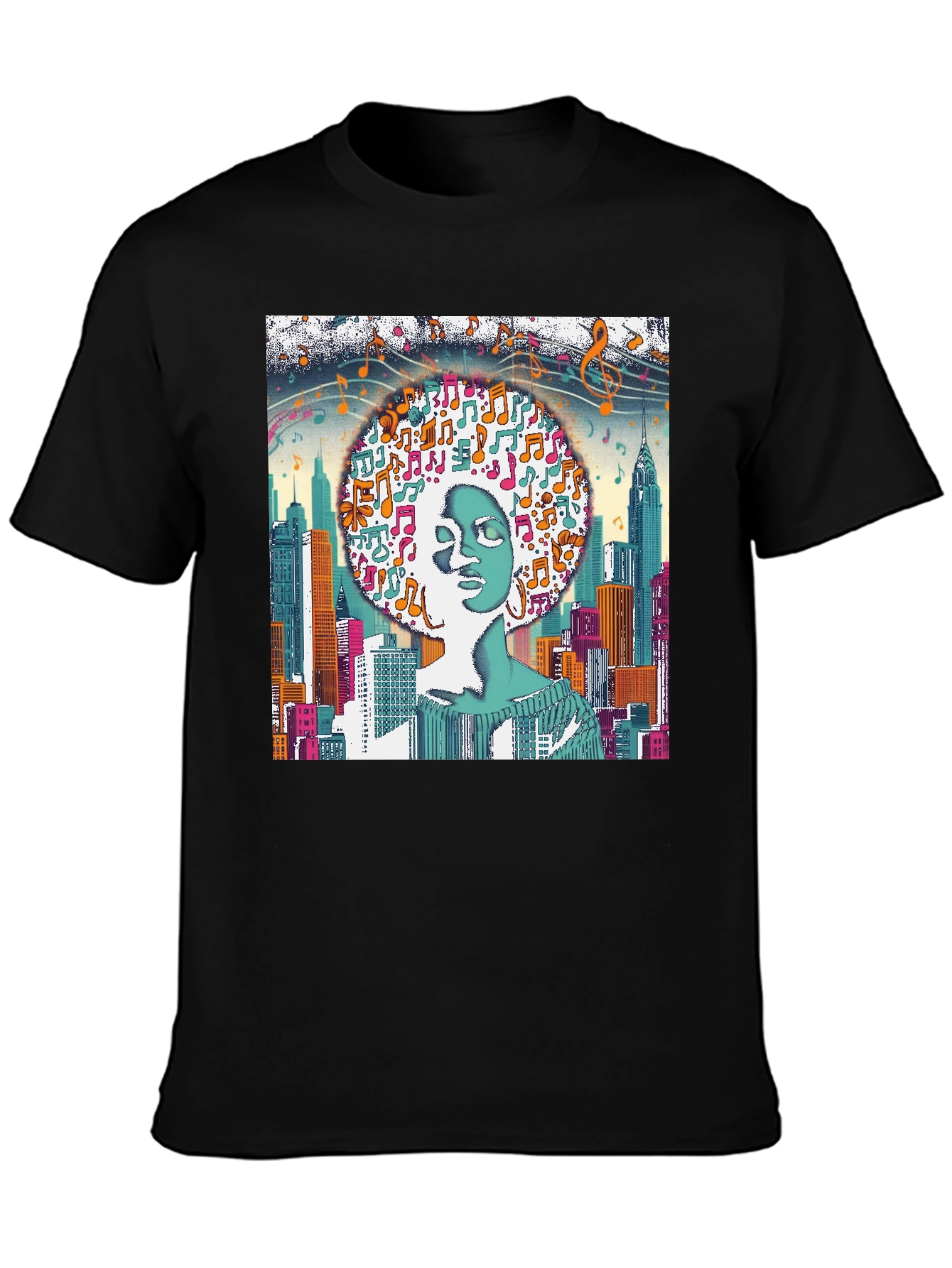 City Music Afro Graphic Tee