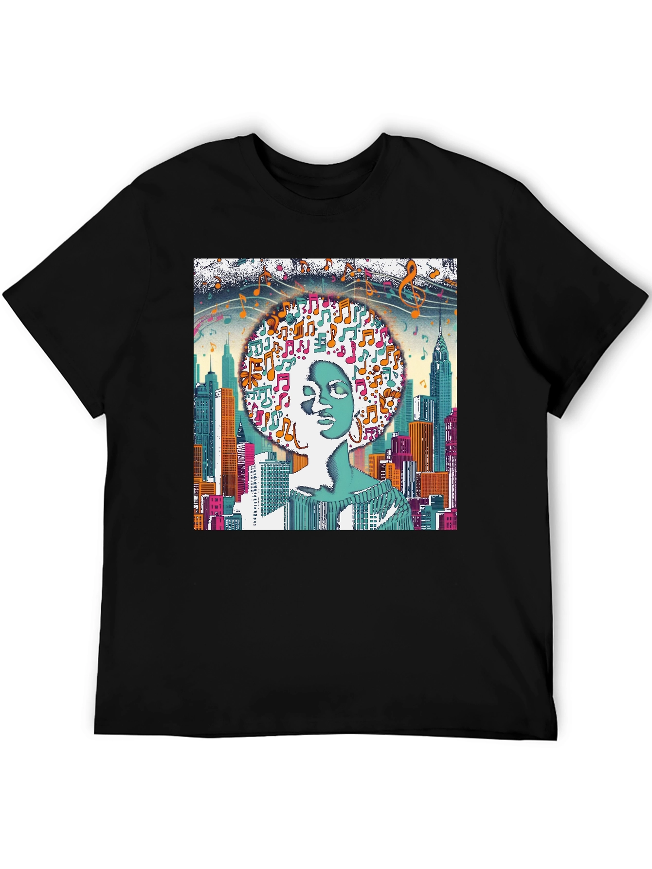 City Music Afro Graphic Tee