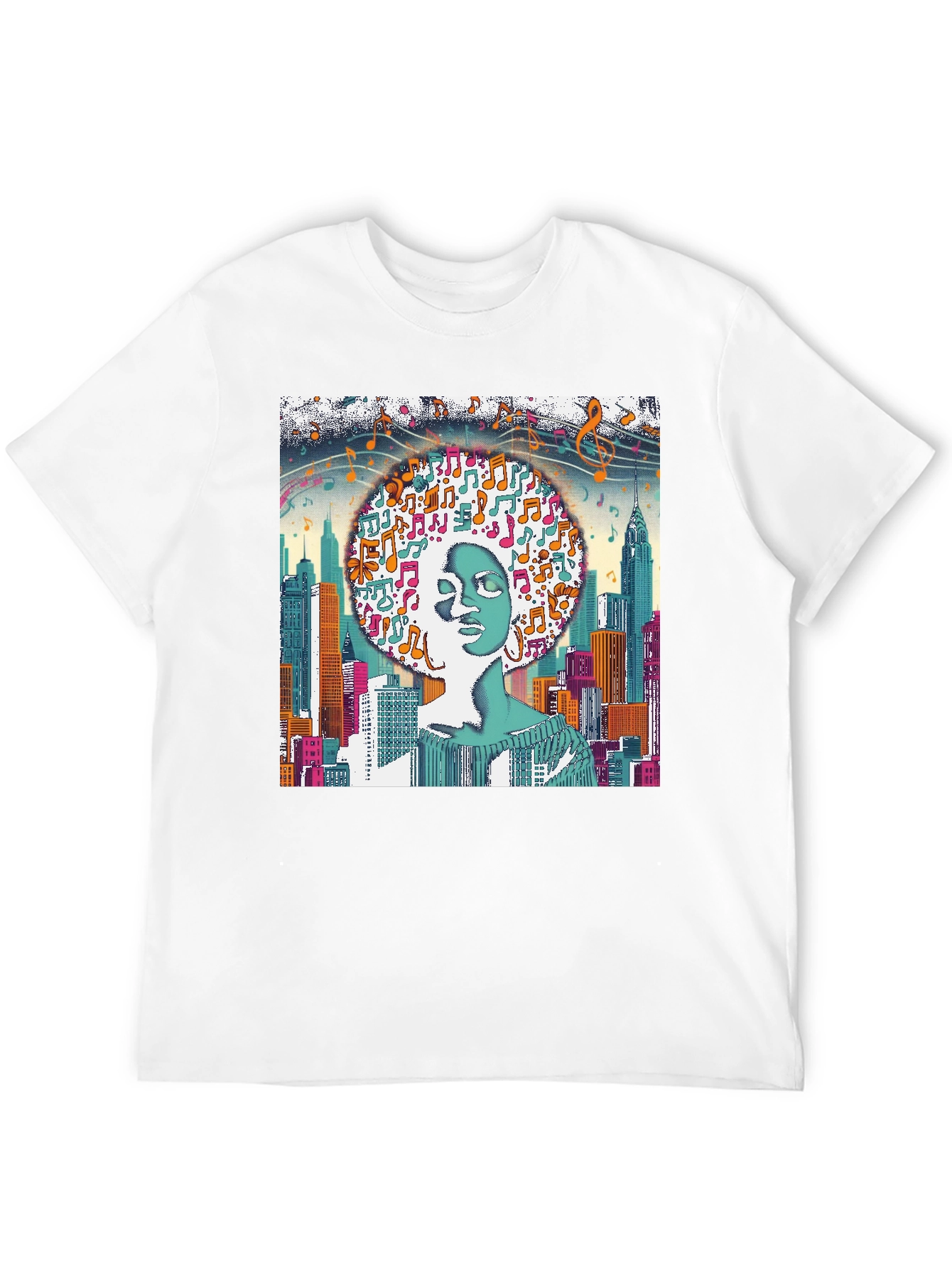 City Music Afro Graphic Tee