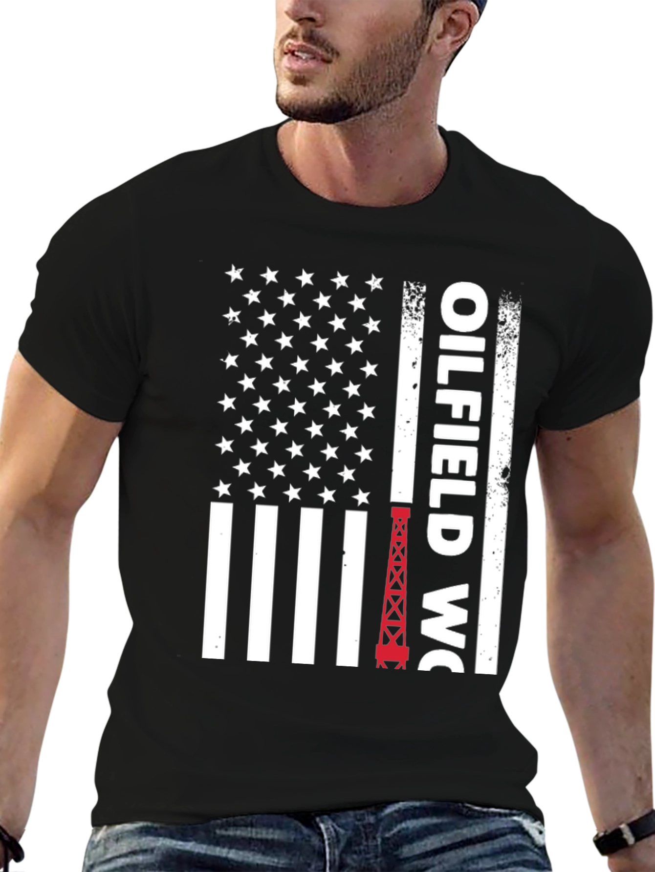 Oilfield Worker Patriotic T-Shirt