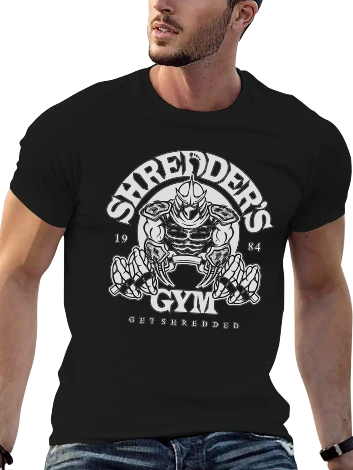 Shredders Gym Black T-Shirt - Get Shredded!