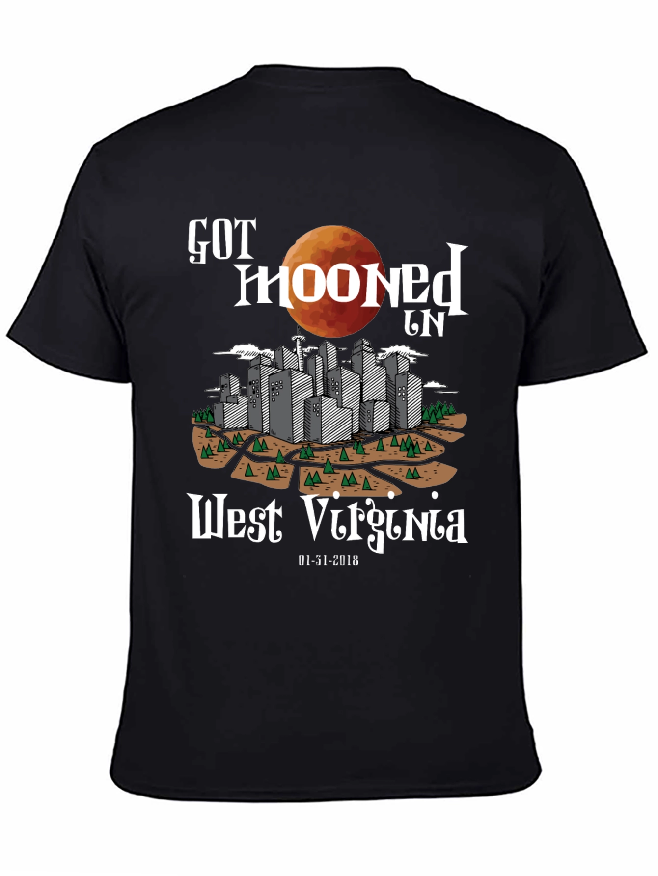 Got Mooned in West Virginia Graphic T-Shirt