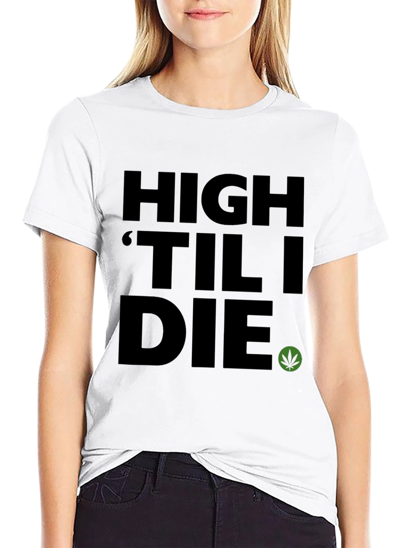 High Til I Die Graphic Tee - Black