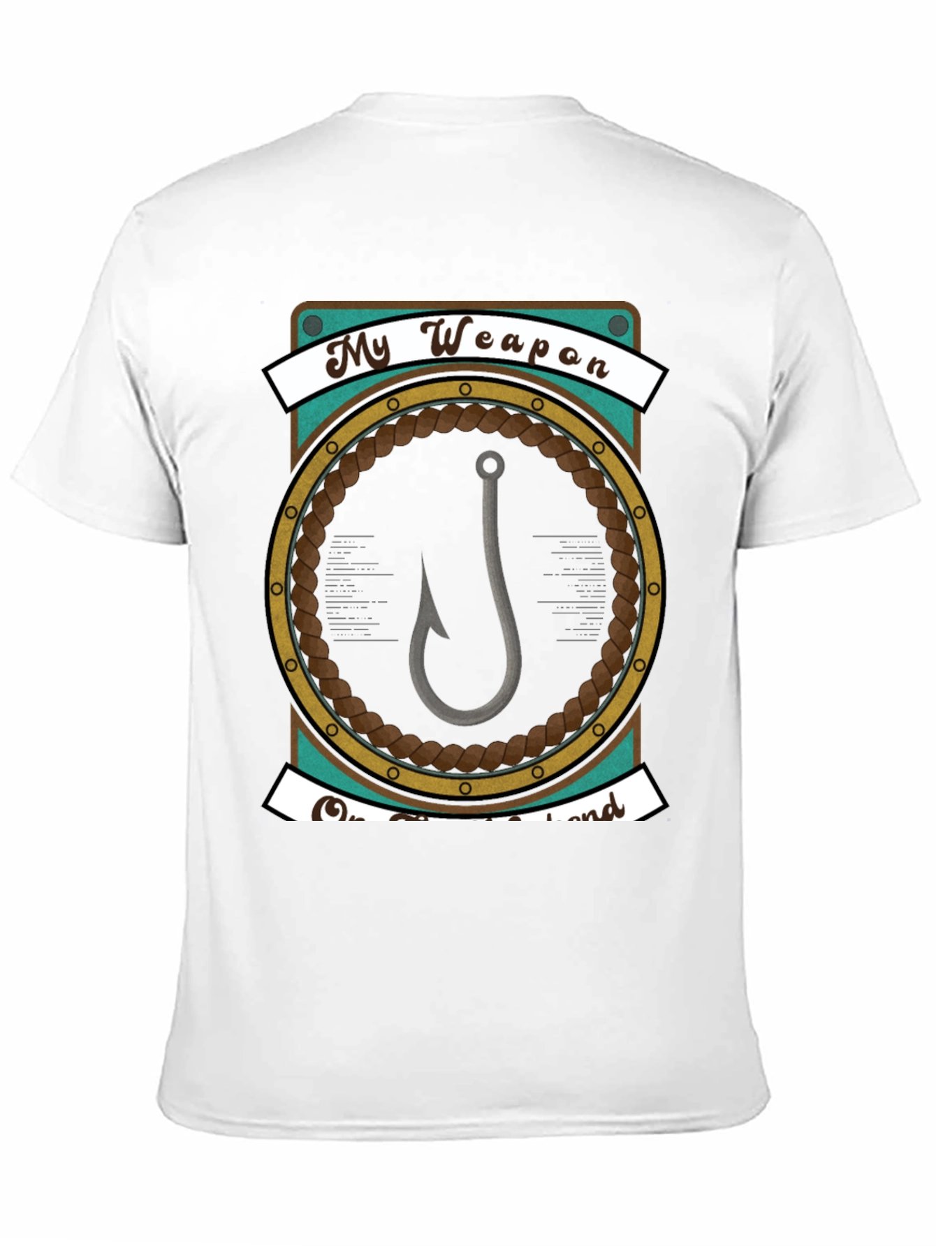 My Weapon is a Hook - Fishing T-Shirt
