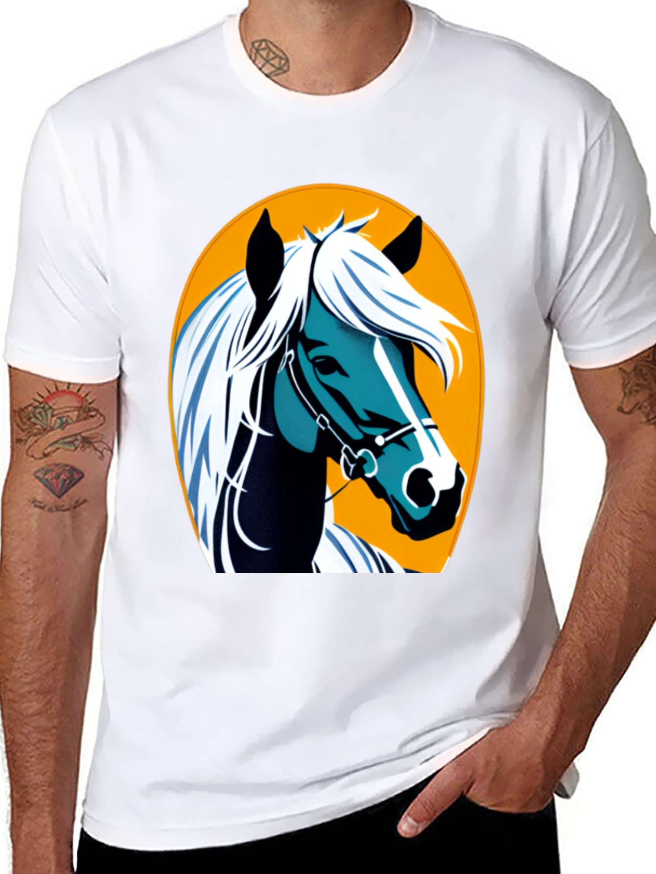 Horse Graphic Tee - Equestrian Style Shirt