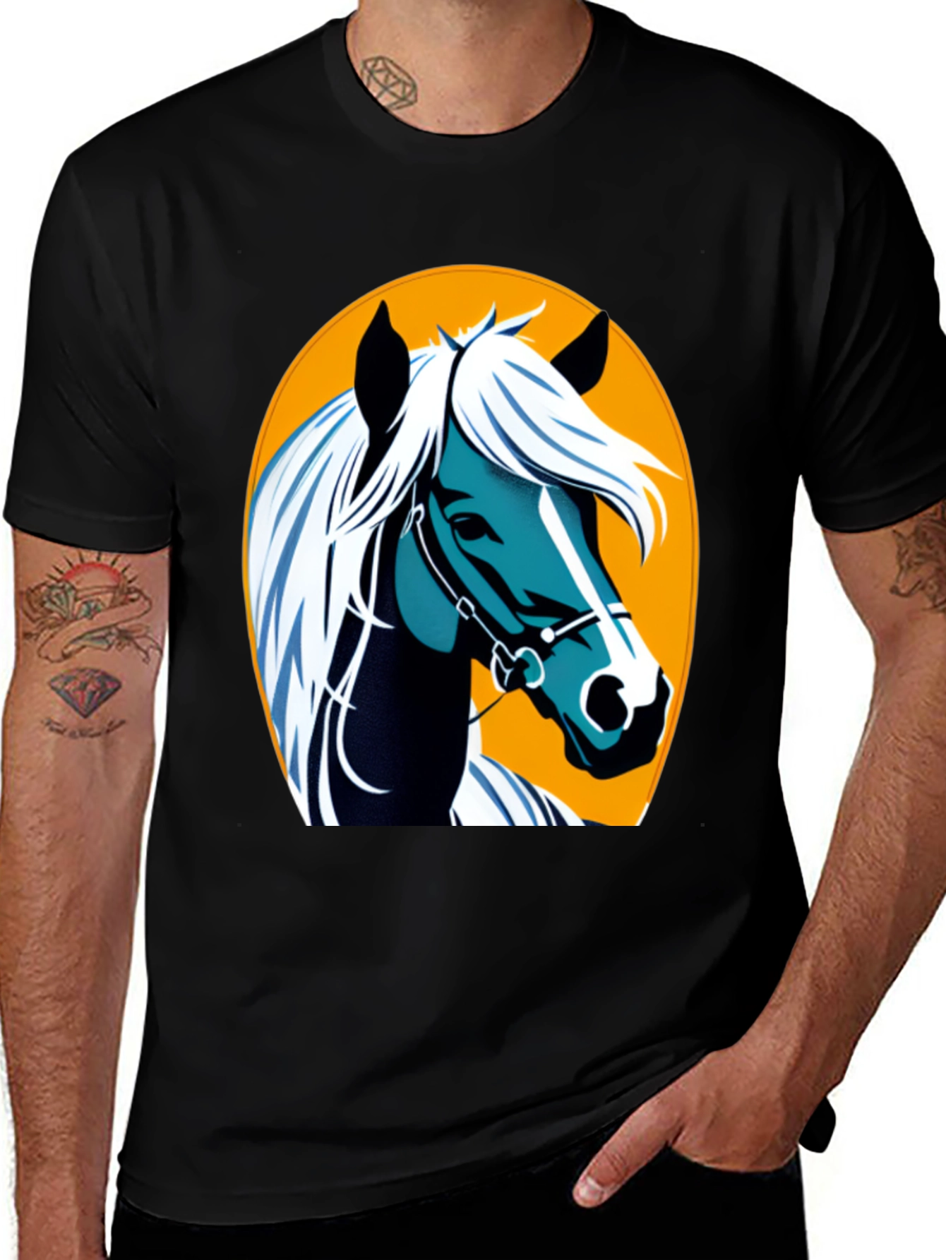 Horse Graphic Tee - Equestrian Style Shirt