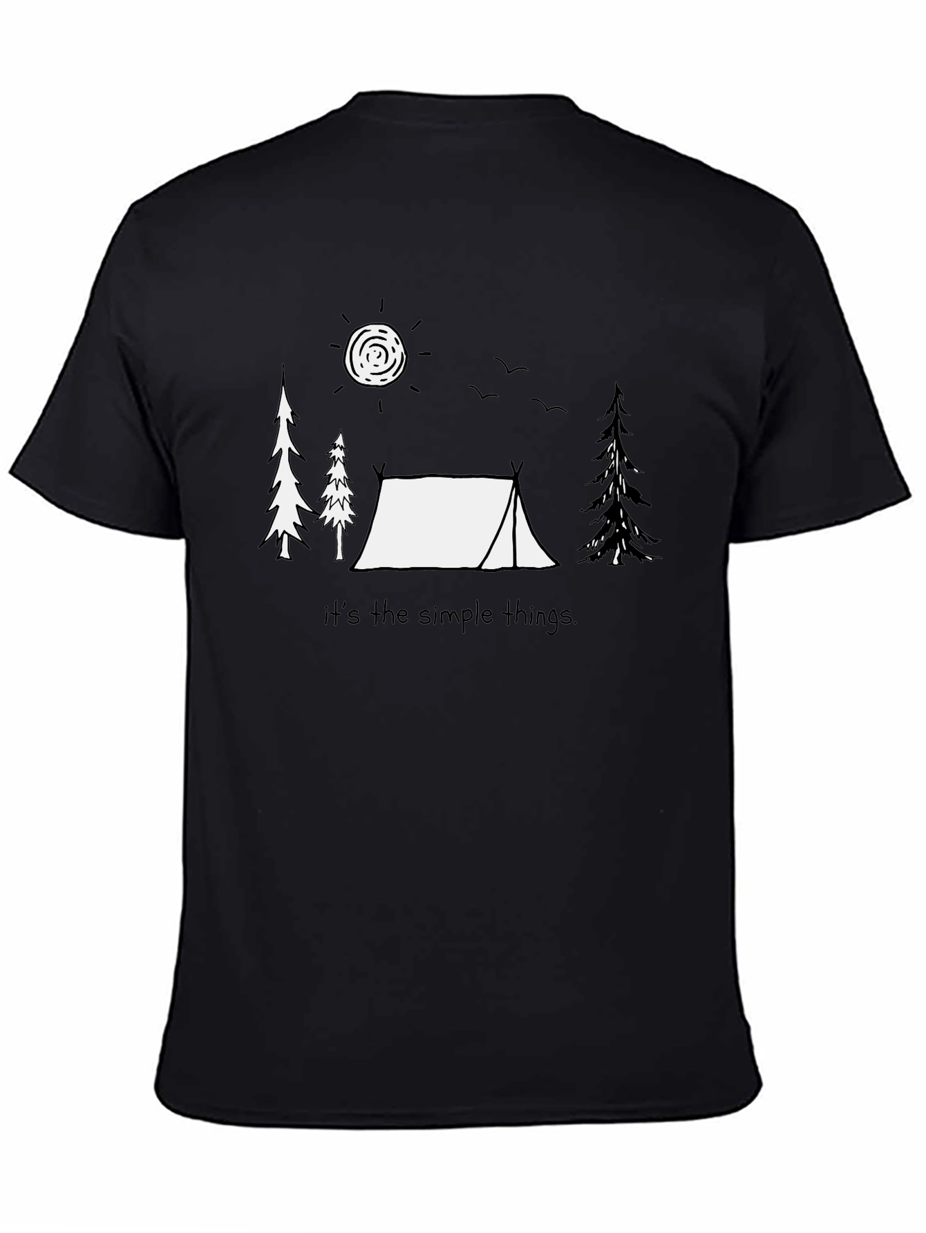 Camping Scene Graphic T-Shirt - Simple Things