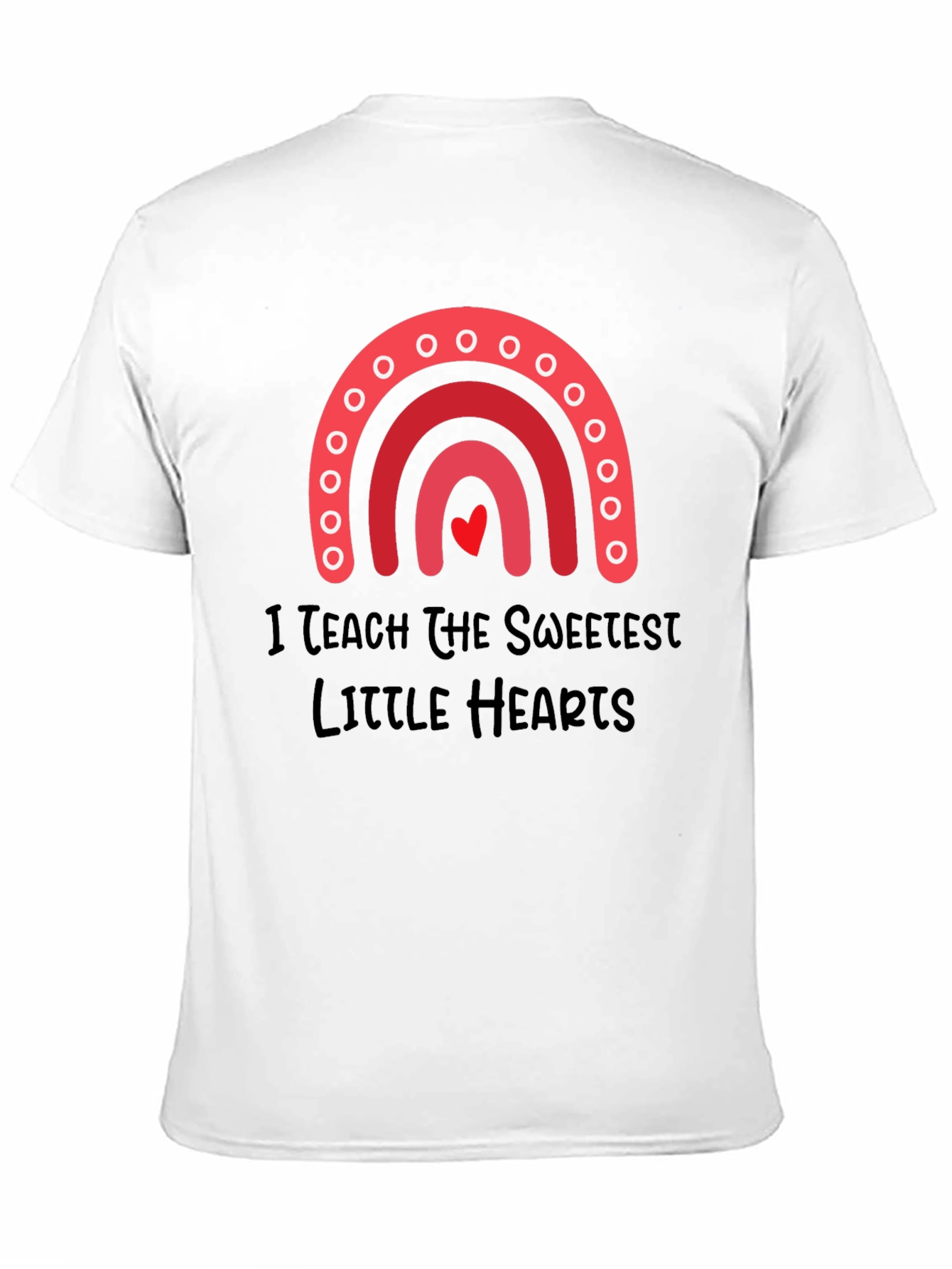Sweetest Hearts Teacher T-Shirt - Black