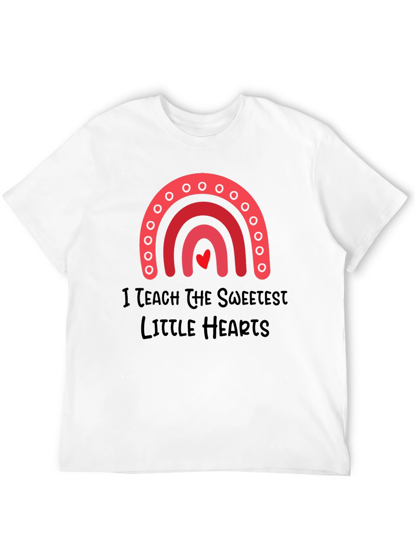 Sweetest Hearts Teacher T-Shirt - Black