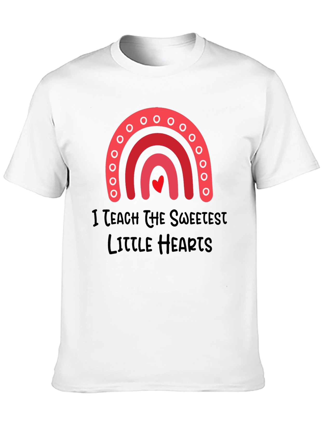 Sweetest Hearts Teacher T-Shirt - Black