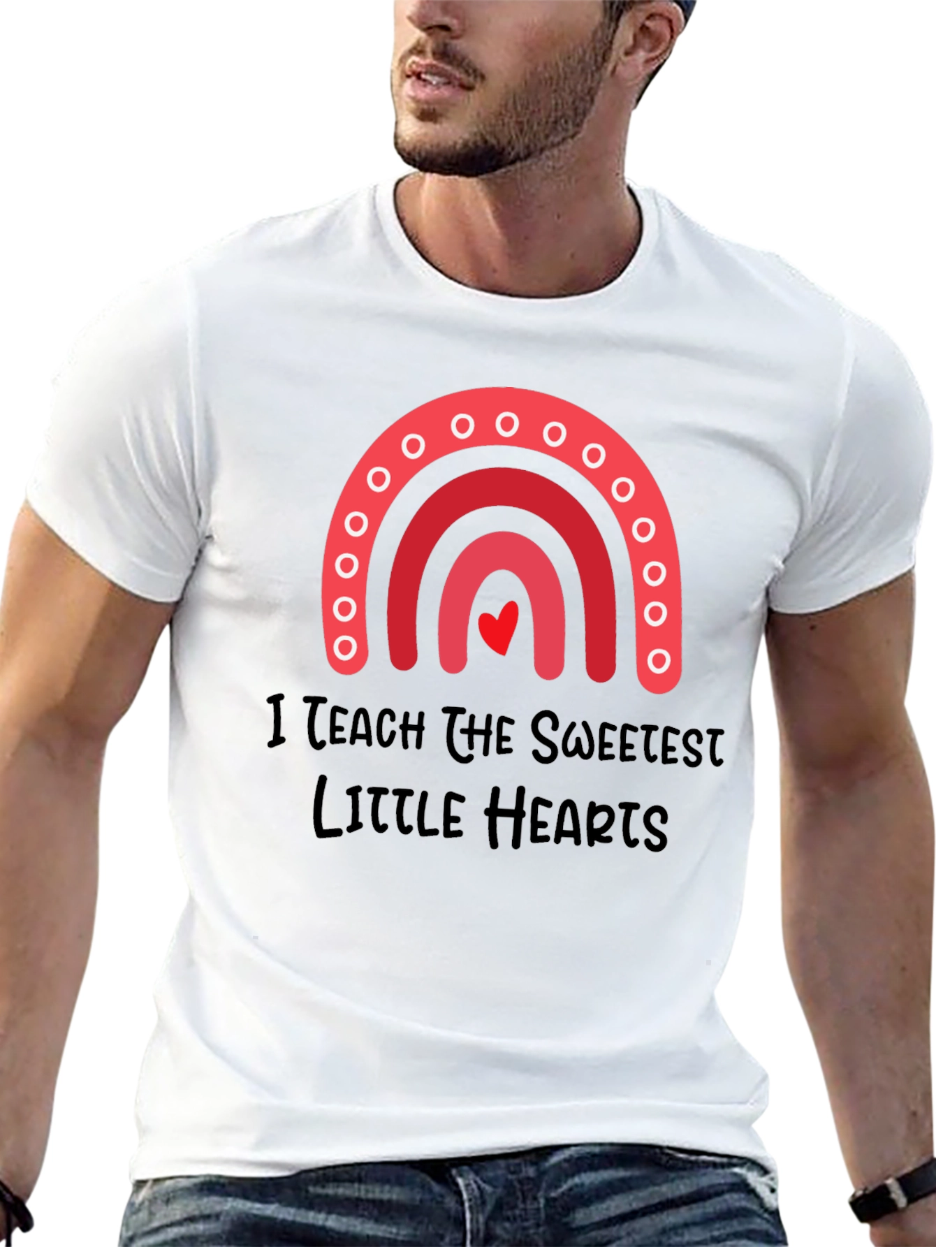 Sweetest Hearts Teacher T-Shirt - Black