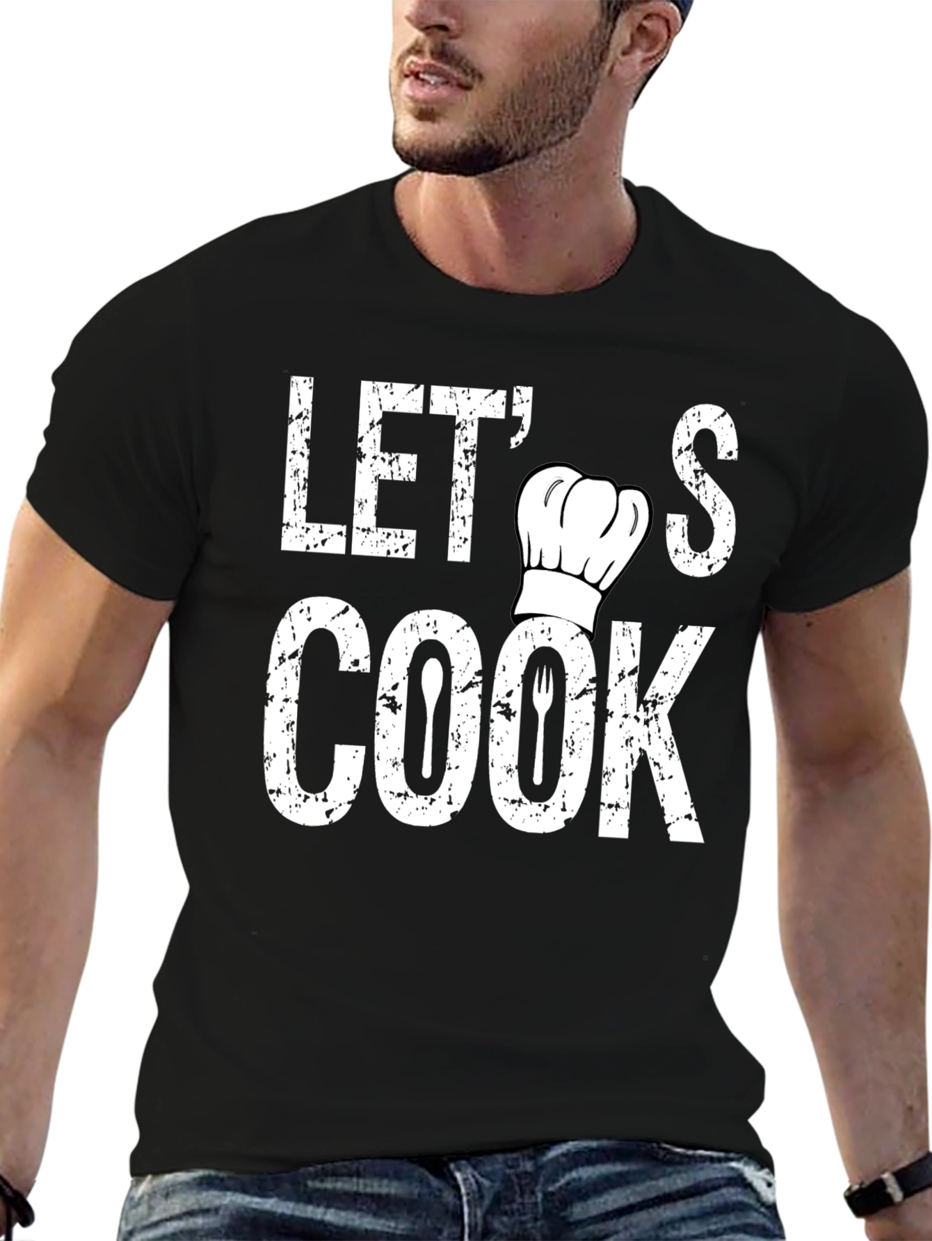 Lets Cook Chef Hat T-Shirt