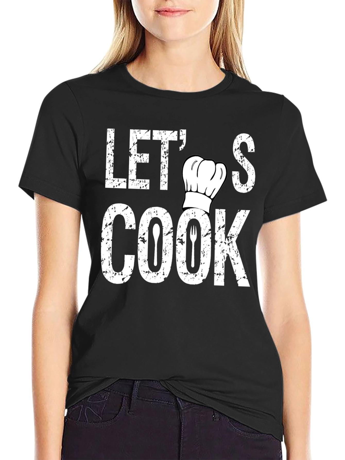 Lets Cook Chef Hat T-Shirt
