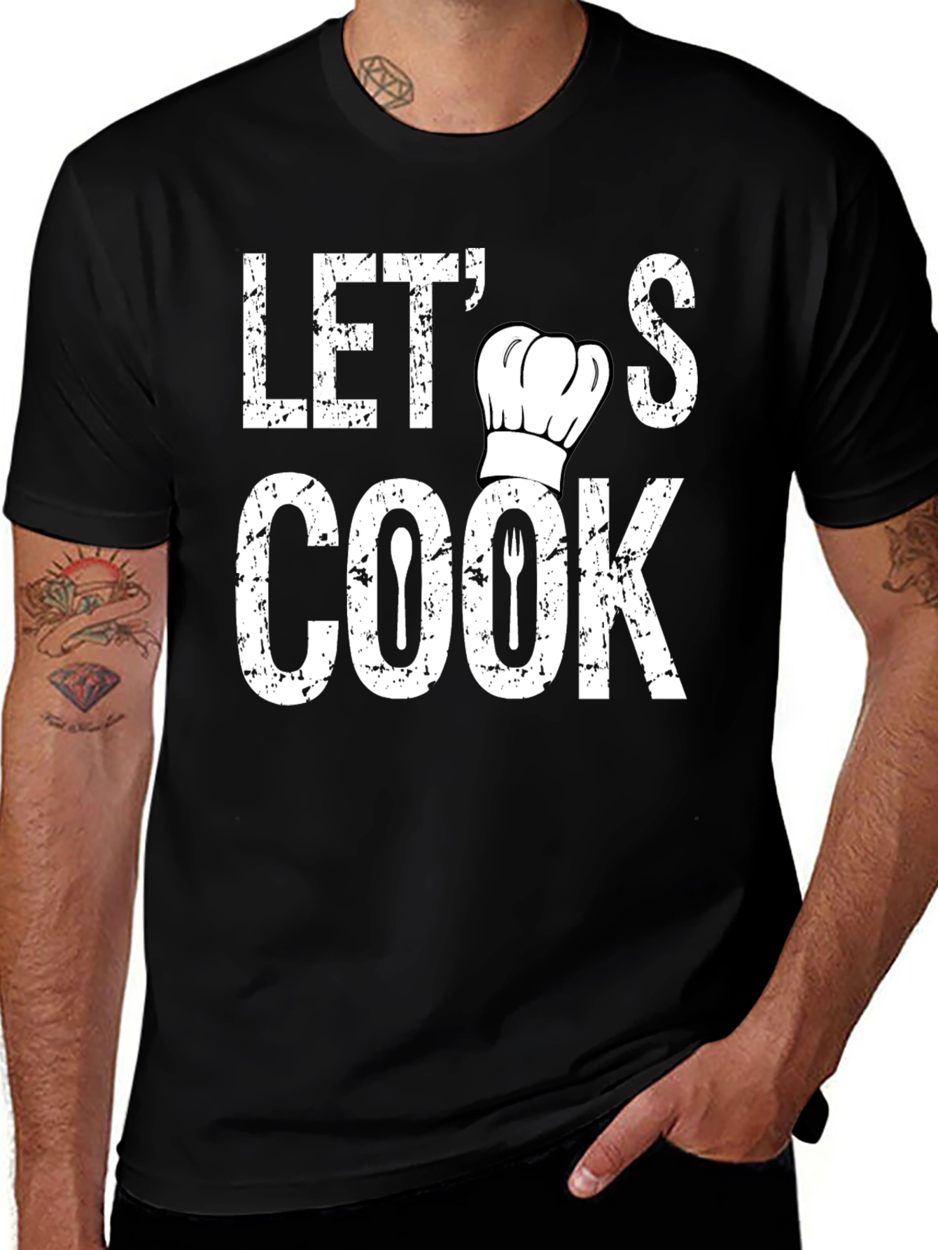 Lets Cook Chef Hat T-Shirt