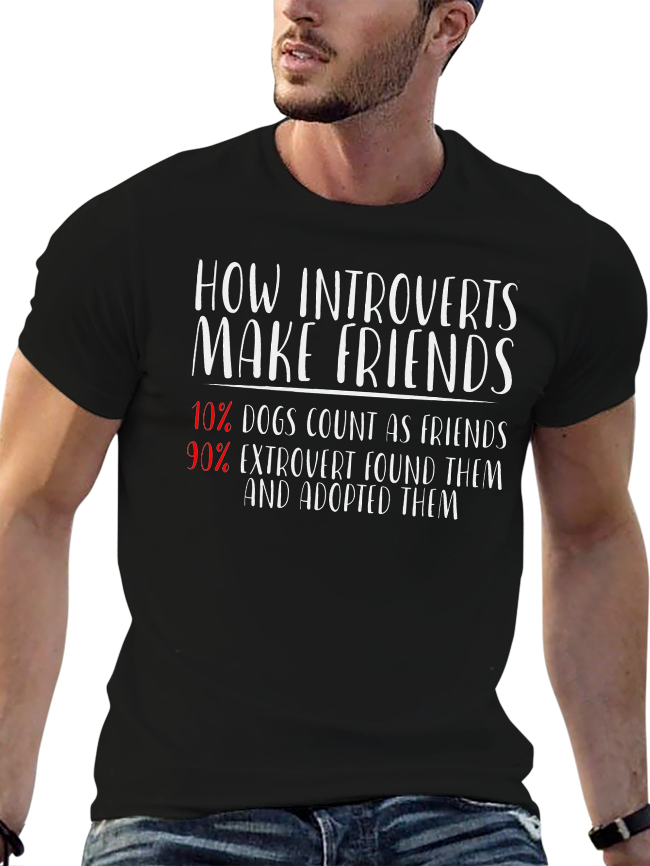 Introvert Friends T-Shirt: Dogs & Extroverts