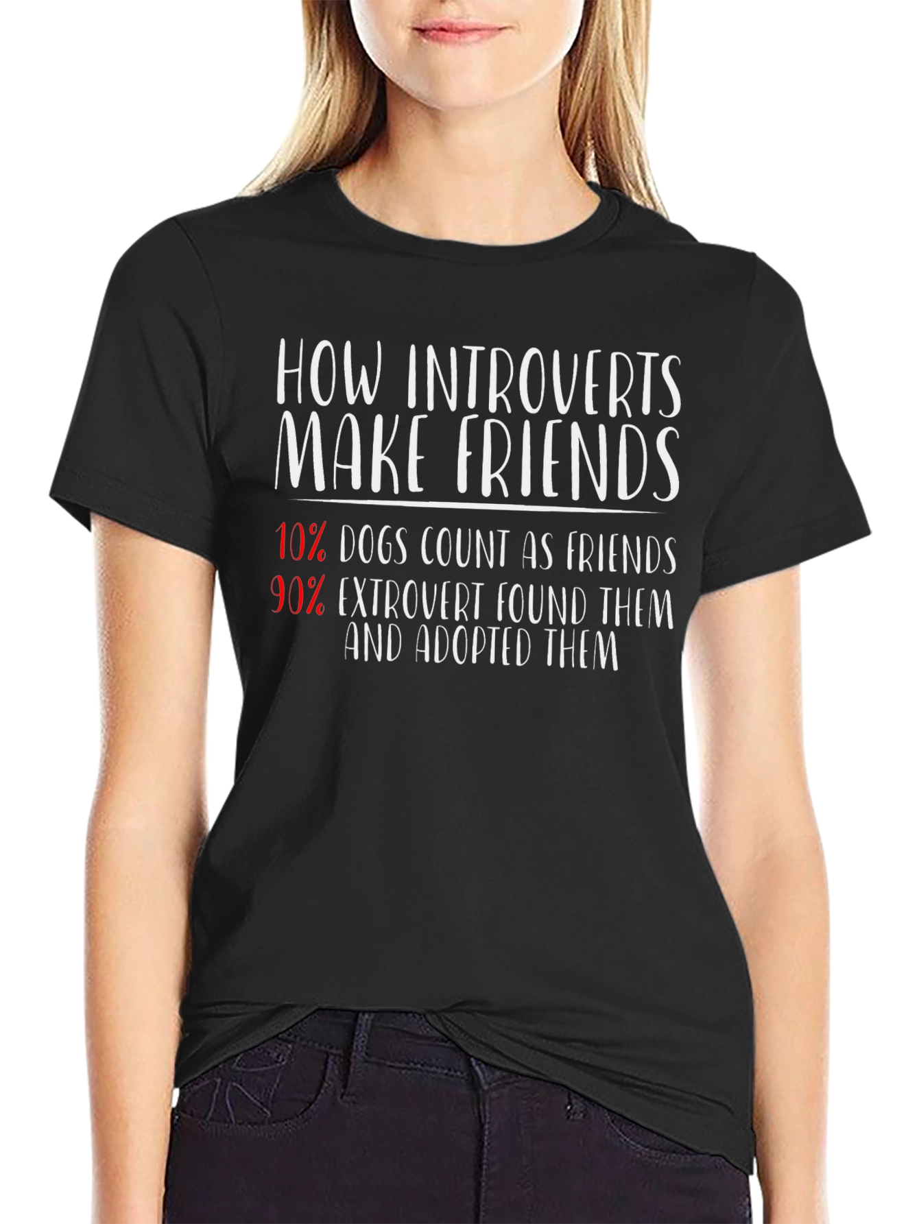 Introvert Friends T-Shirt: Dogs & Extroverts
