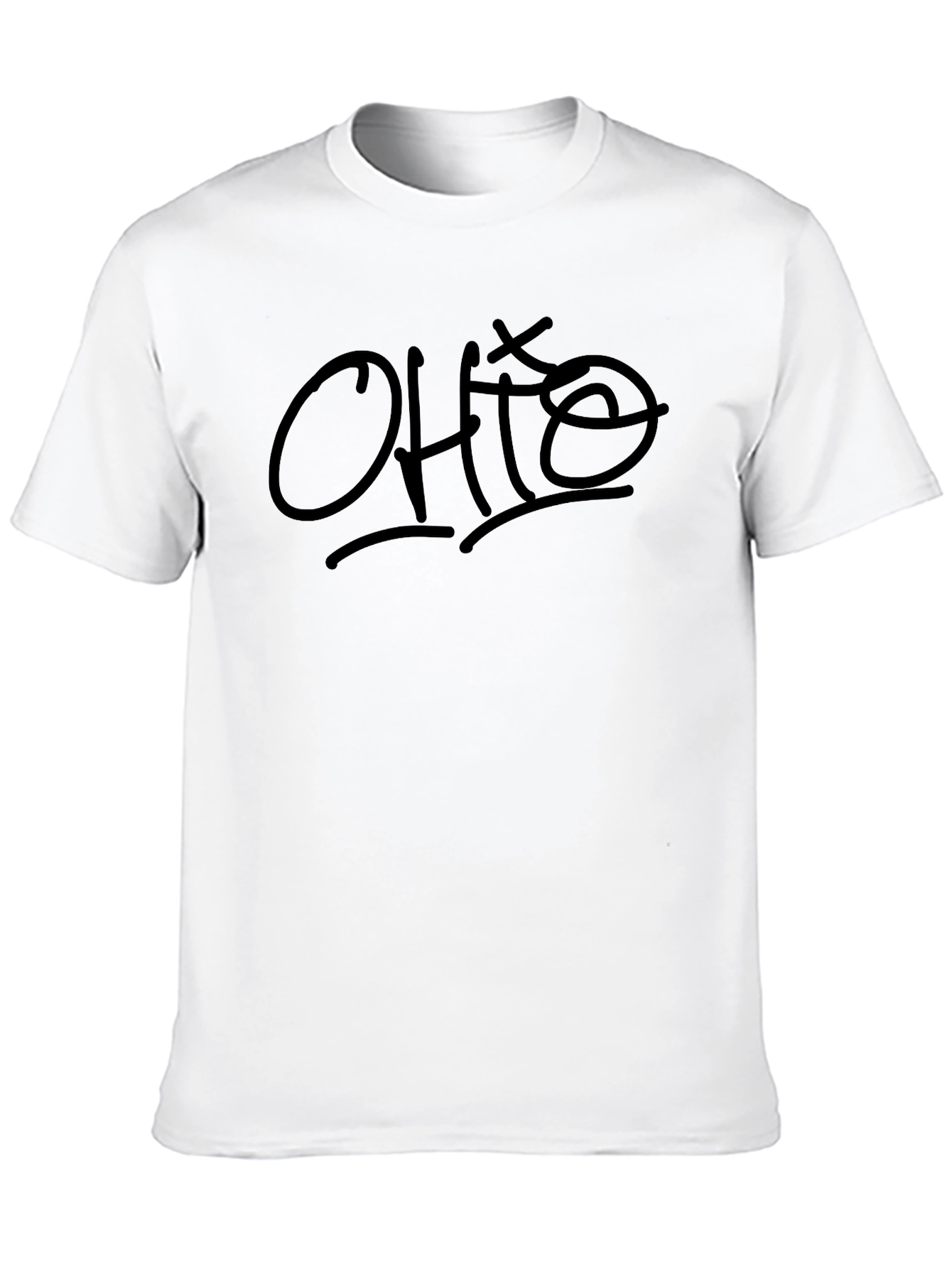 Ohio Script Black Tee - Casual Style
