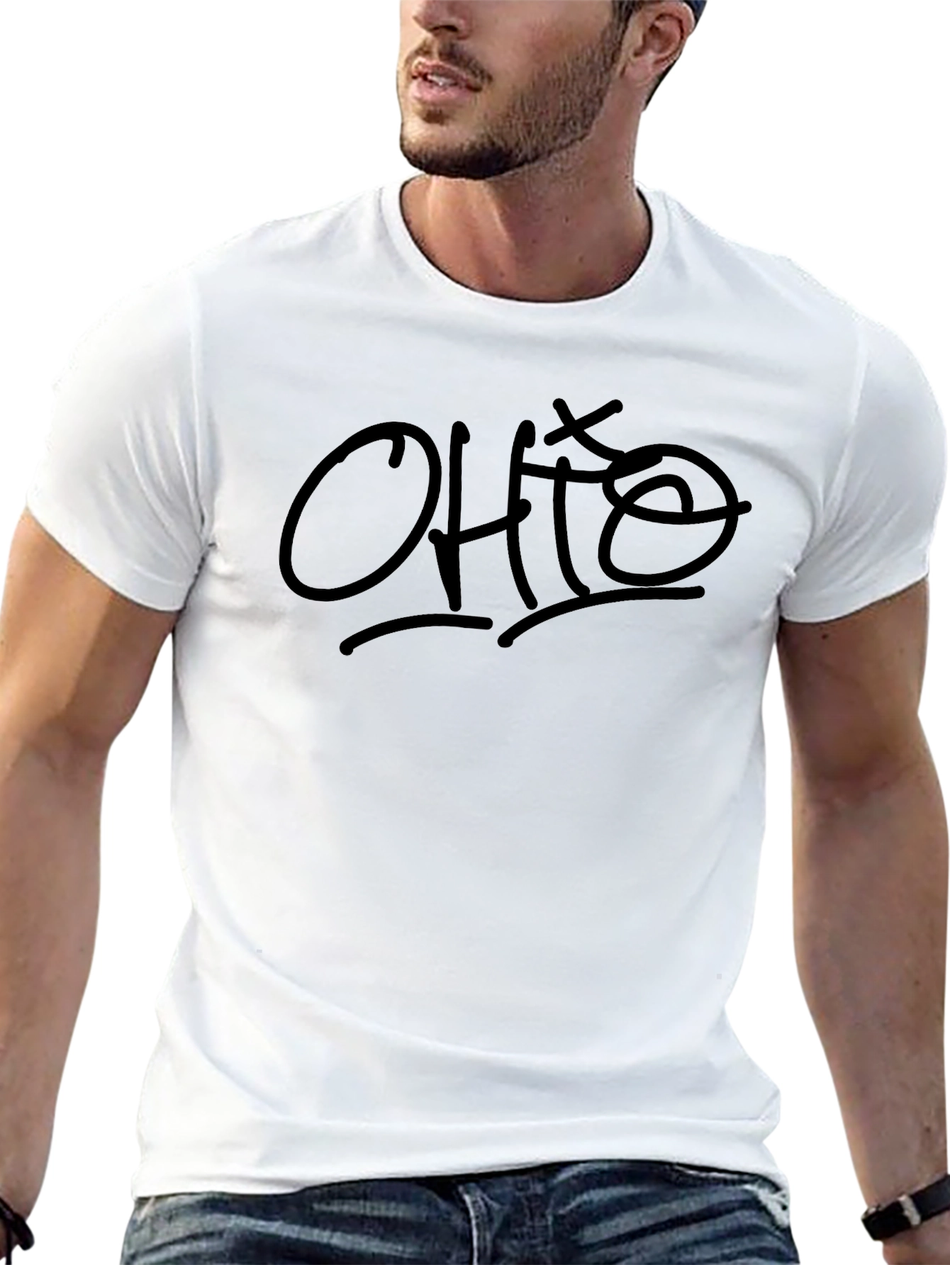 Ohio Script Black Tee - Casual Style