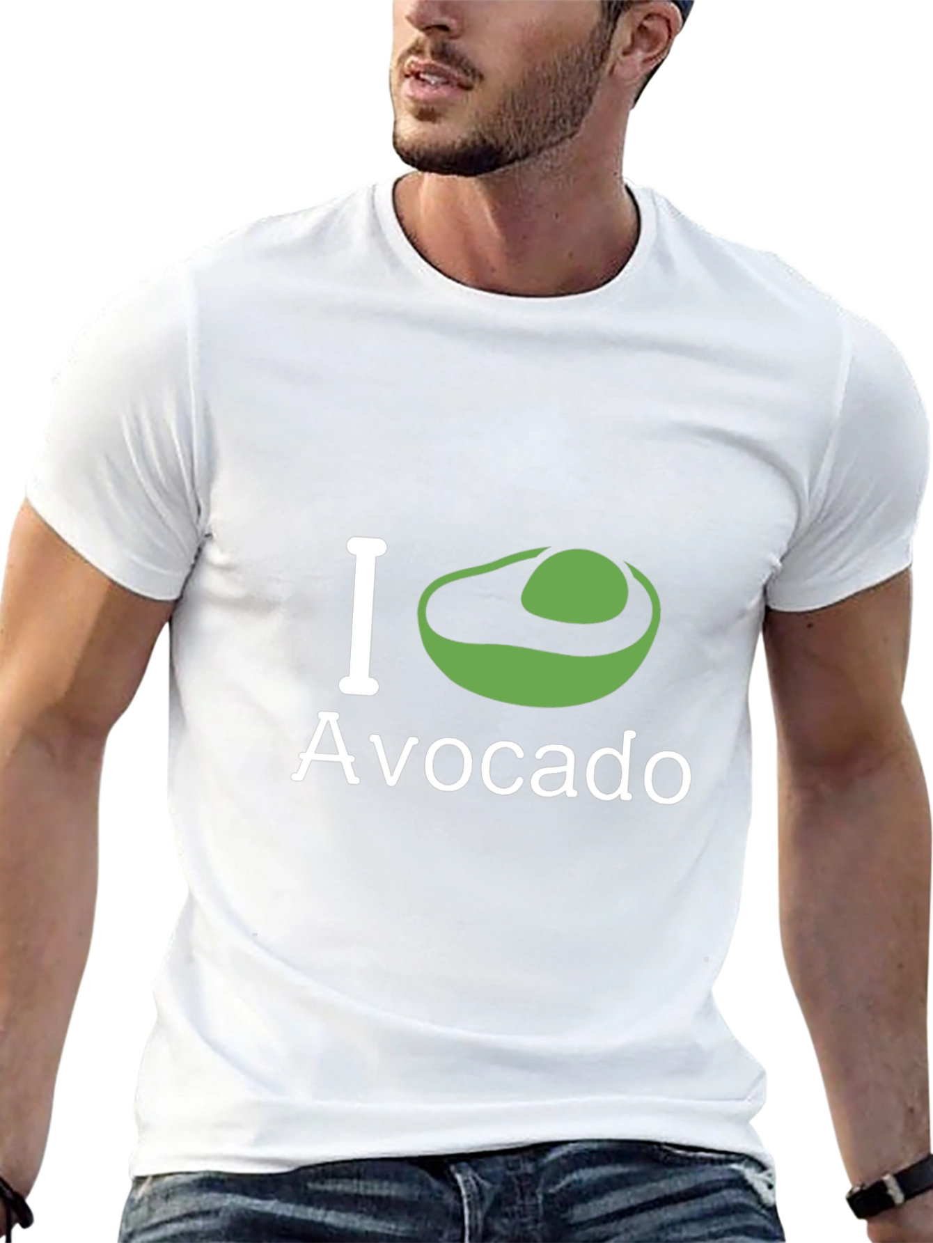 I Love Avocado T-Shirt - Fun Foodie Tee
