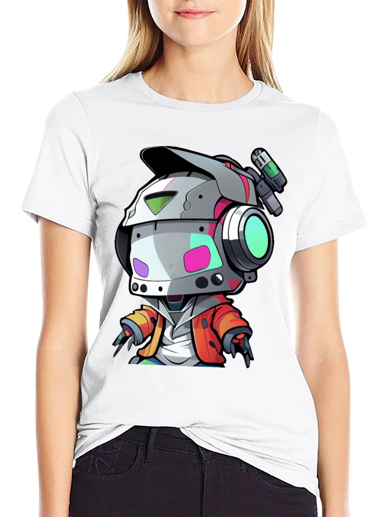 Robot Character Graphic Tee