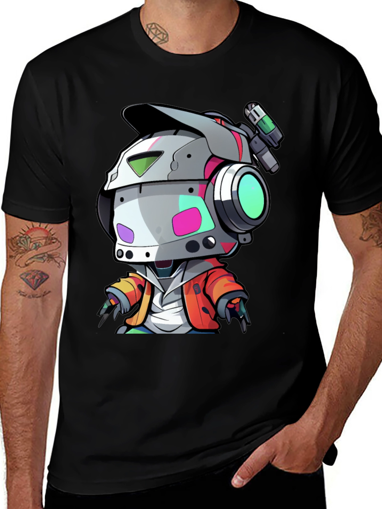 Robot Character Graphic Tee