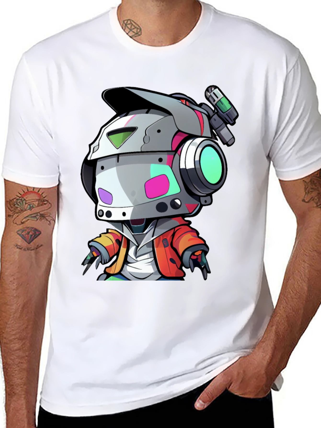 Robot Character Graphic Tee