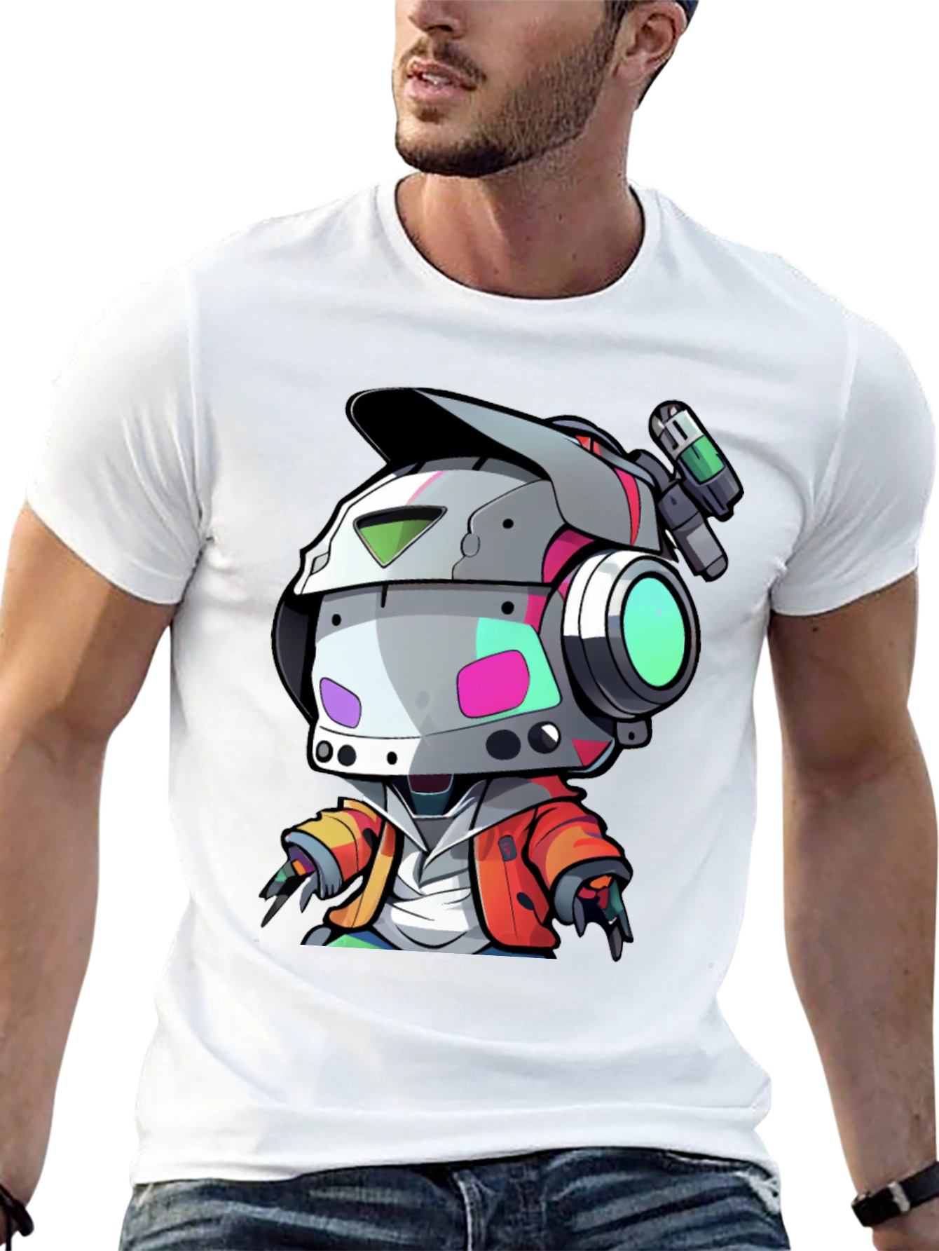Robot Character Graphic Tee