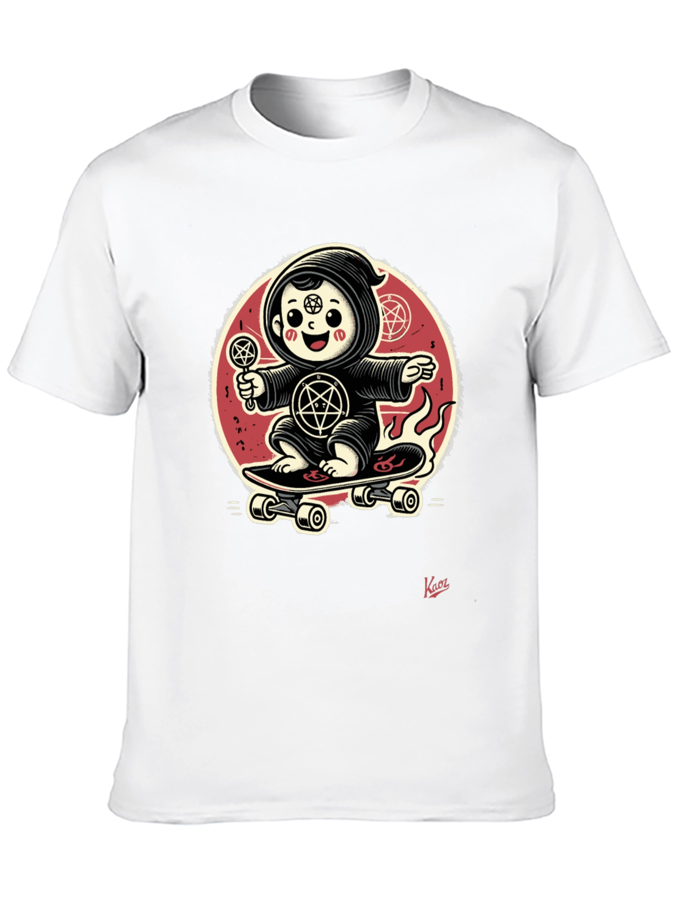 Skateboarding Grim Reaper Baby T-Shirt