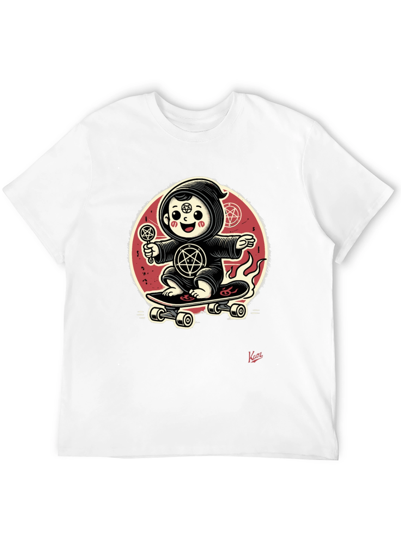 Skateboarding Grim Reaper Baby T-Shirt