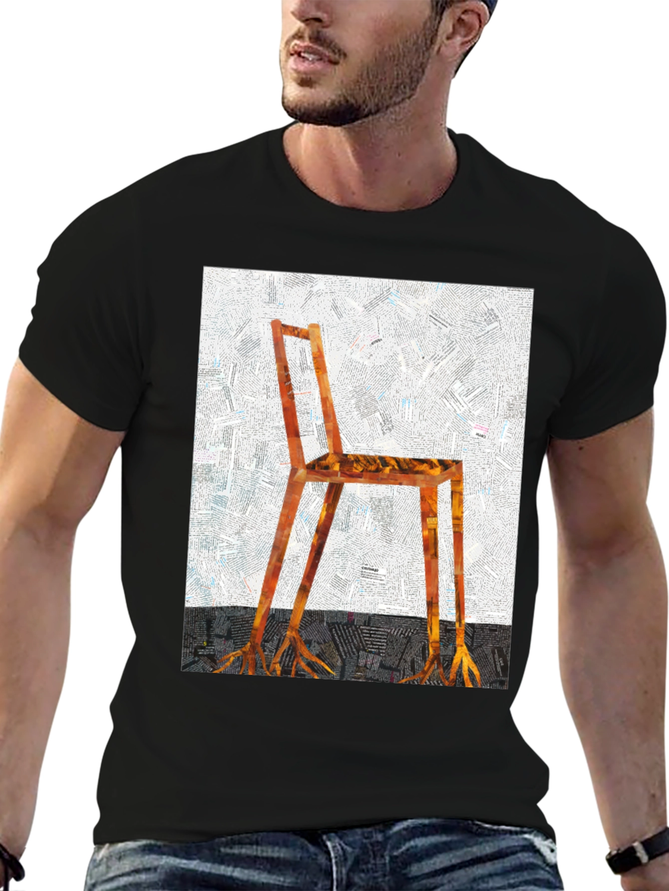 Surreal Chair Graphic Tee - Unique Design