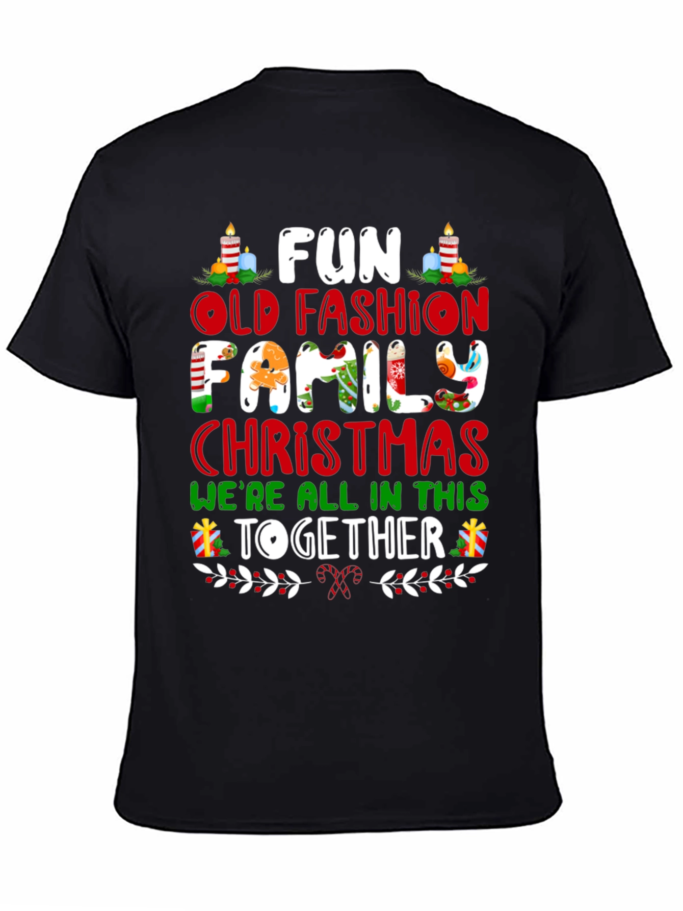 Fun Old Fashion Family Christmas T-Shirt