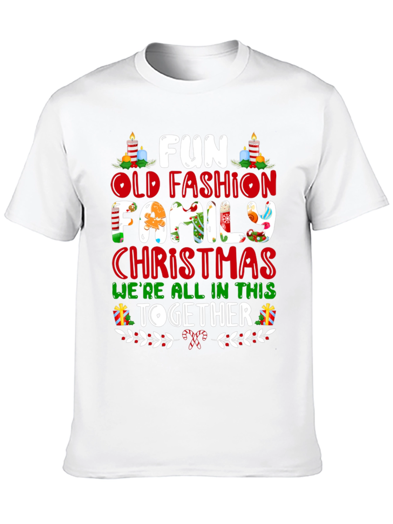 Fun Old Fashion Family Christmas T-Shirt