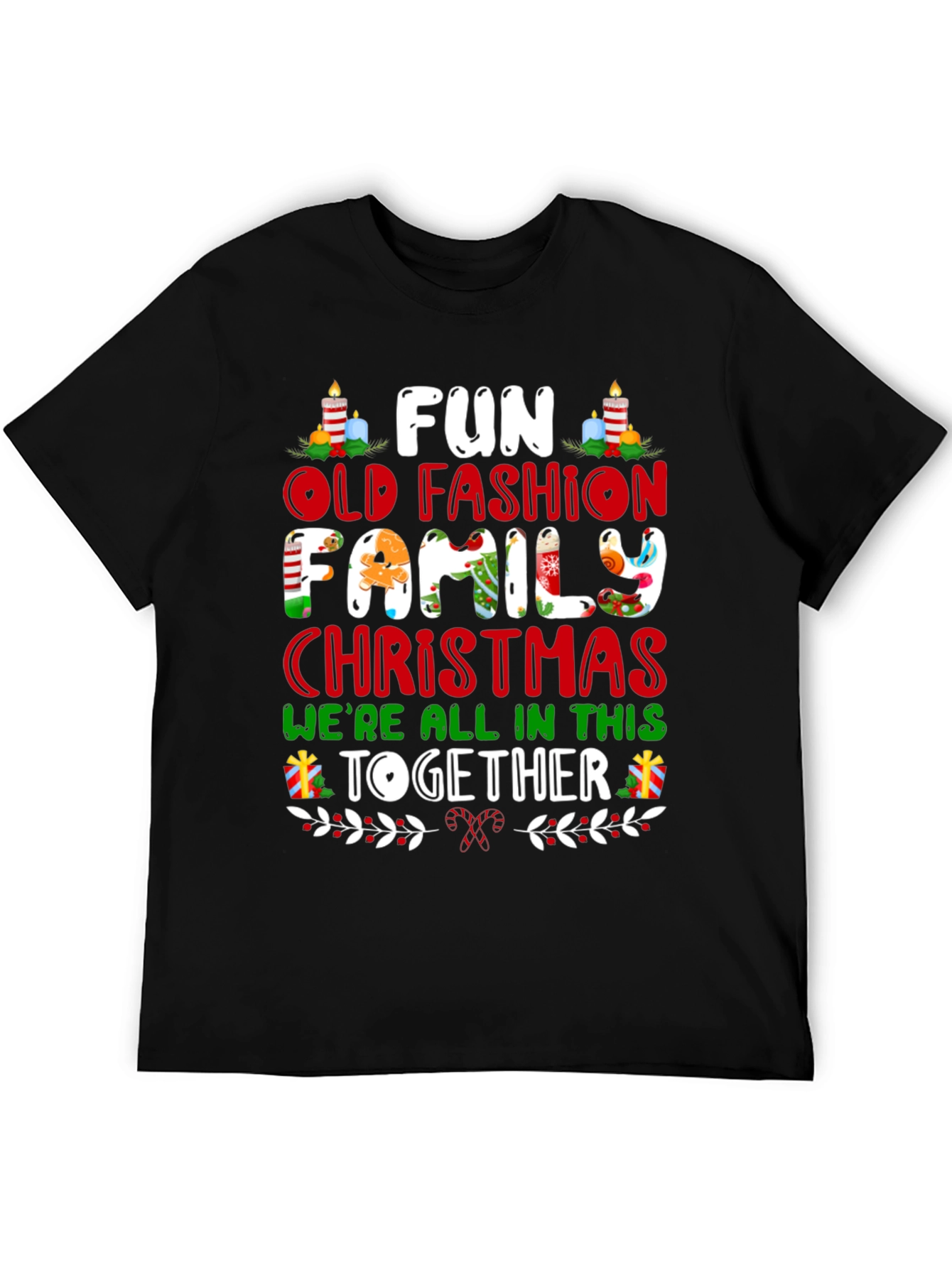 Fun Old Fashion Family Christmas T-Shirt
