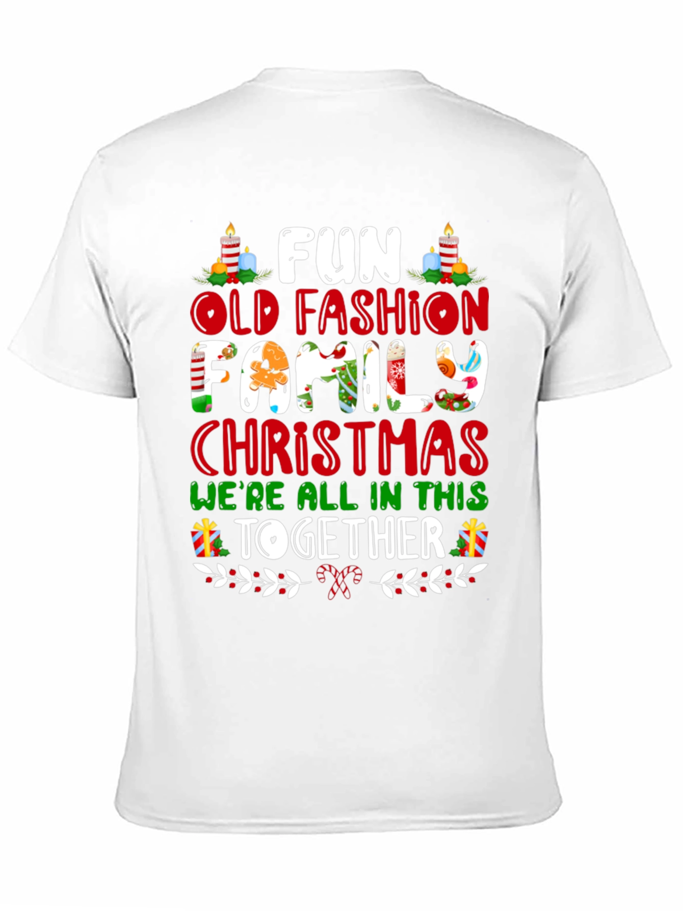 Fun Old Fashion Family Christmas T-Shirt