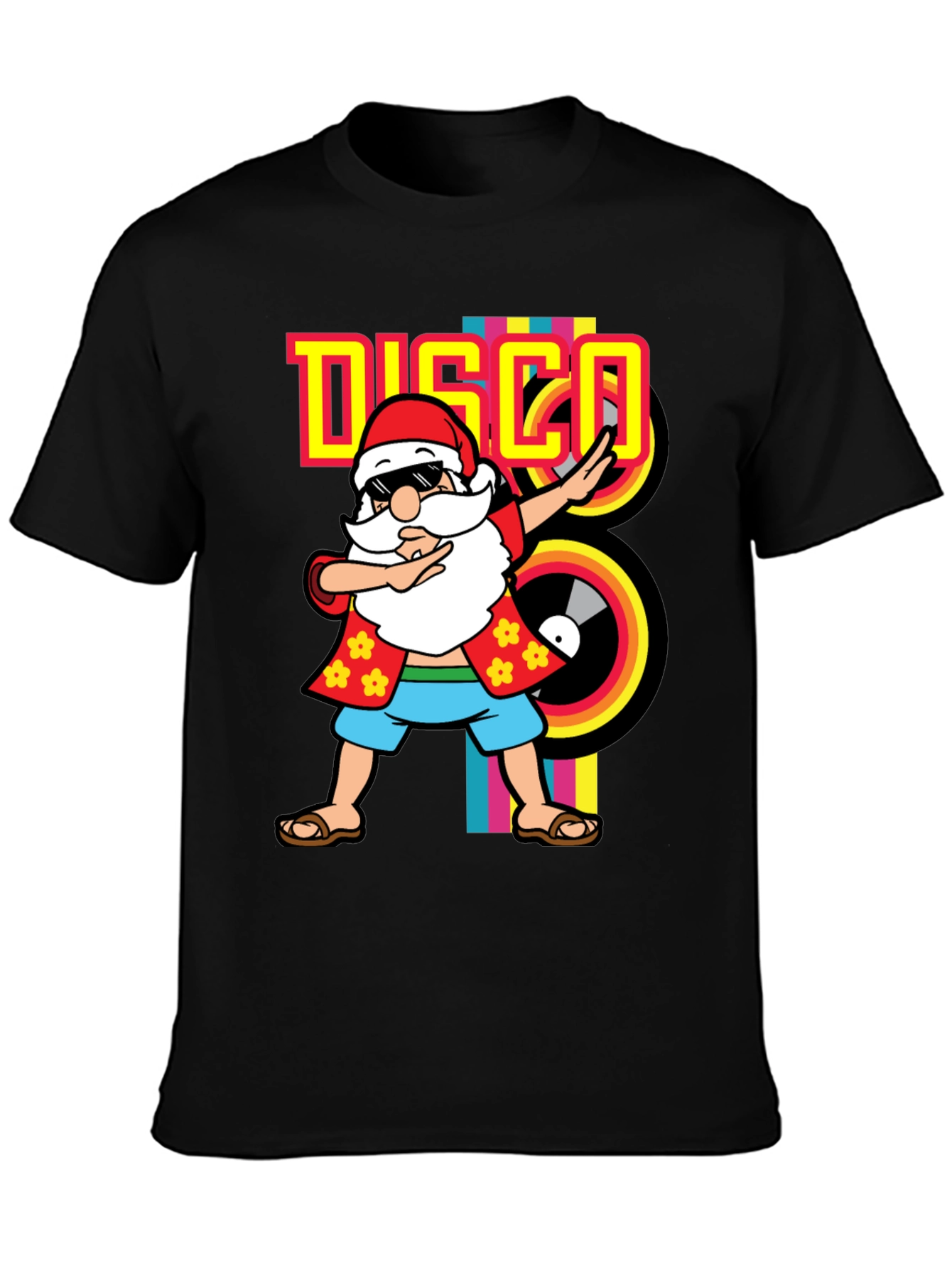 Disco Santa T-Shirt - Holiday Party Fun!